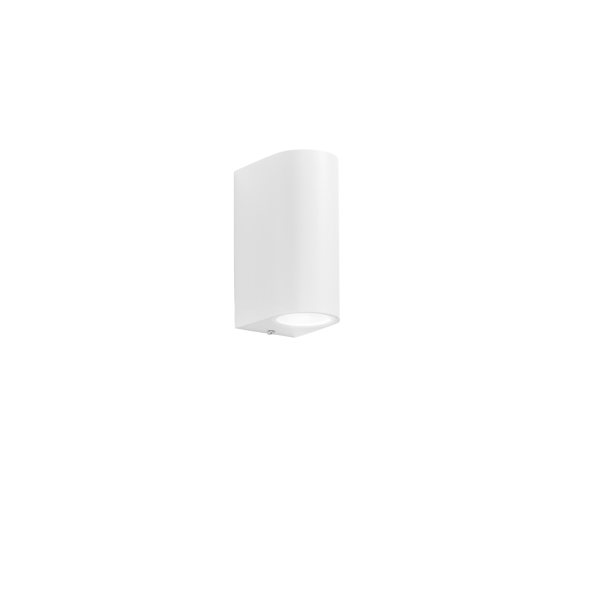 ONE outdoor wall light in white aluminum dual-emission 13 cm IP54 - Intec