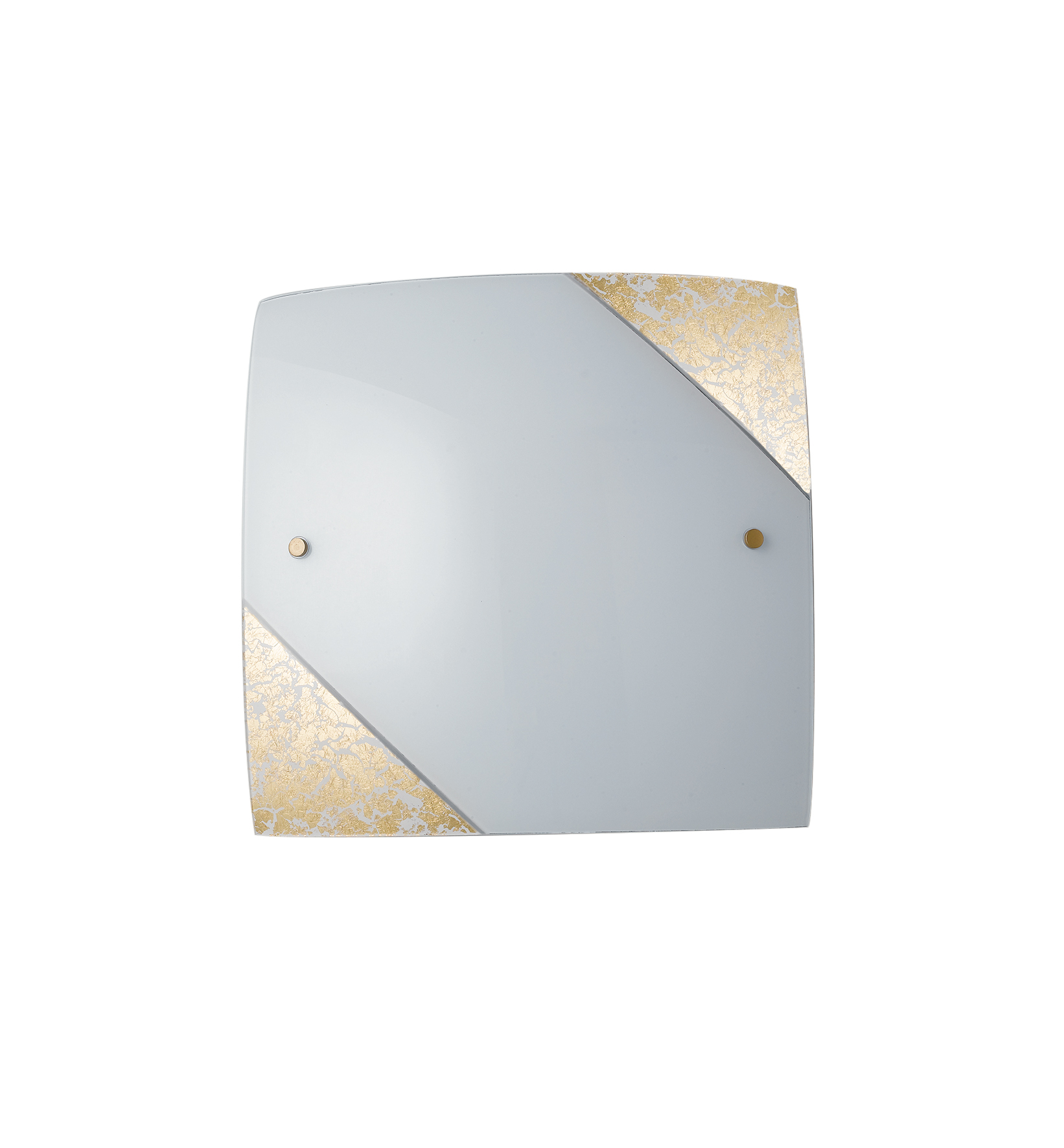 PLAFONIERA PARIS BIANCA/ORO 3XE27 40X9,6X40CM - Luce Ambiente e Design