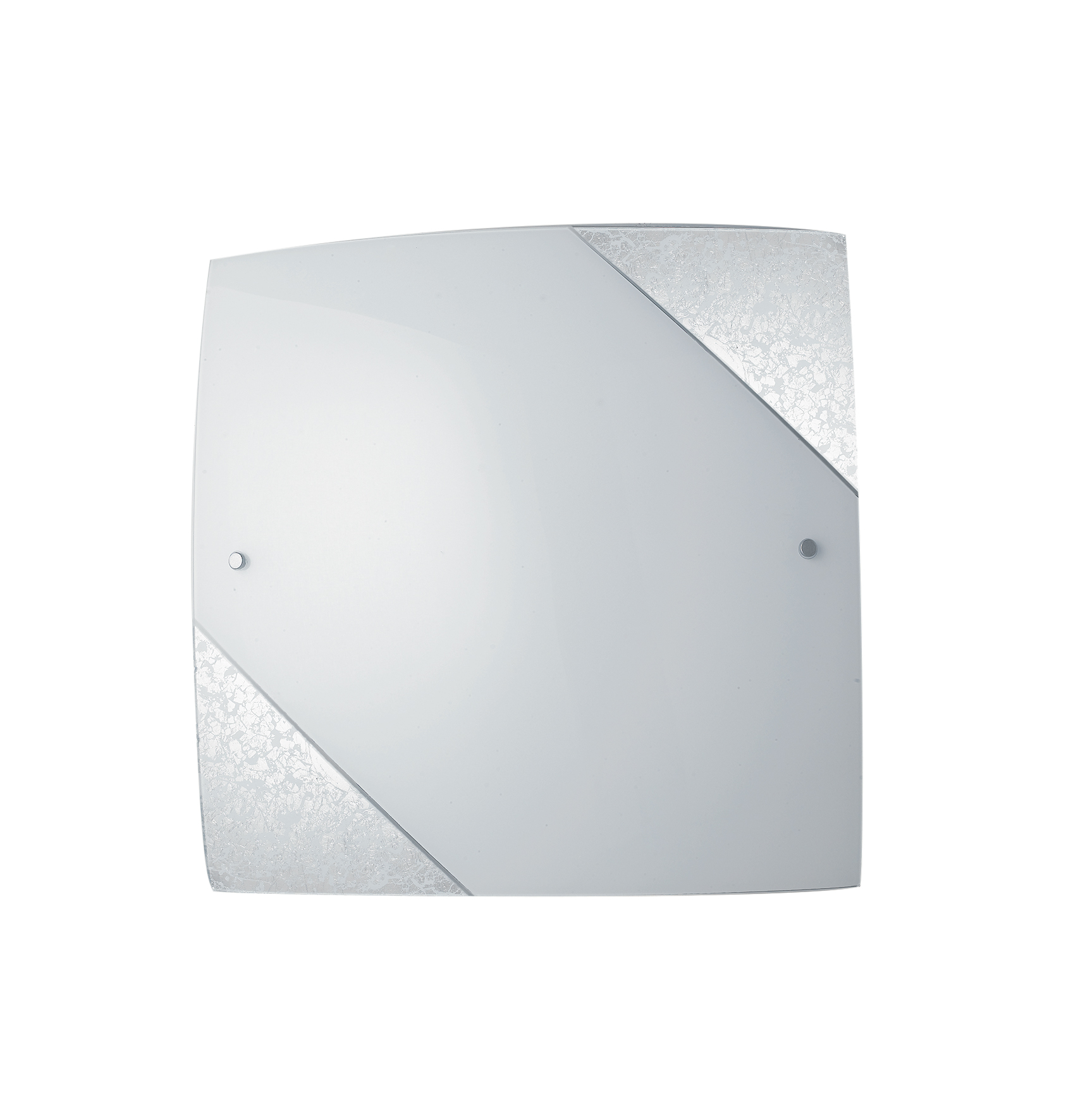 PLAFONIERA PARIS BIANCA/SILVER 3XE27 40X9,6X40CM - Luce Ambiente e Design