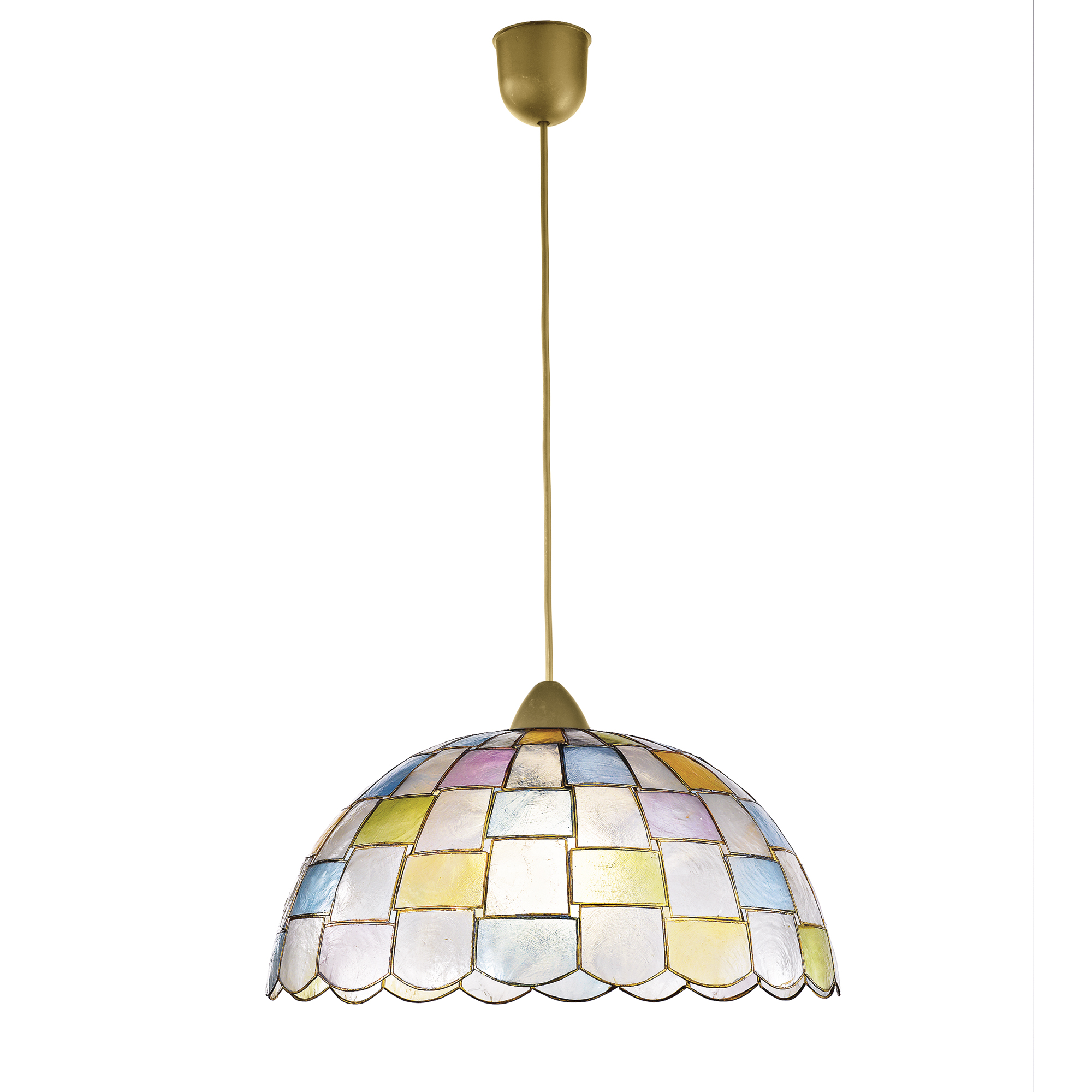 SOSPENSIONE PAULA MADREPERLA 1XE27 40X40X120CM - Luce Ambiente e Design