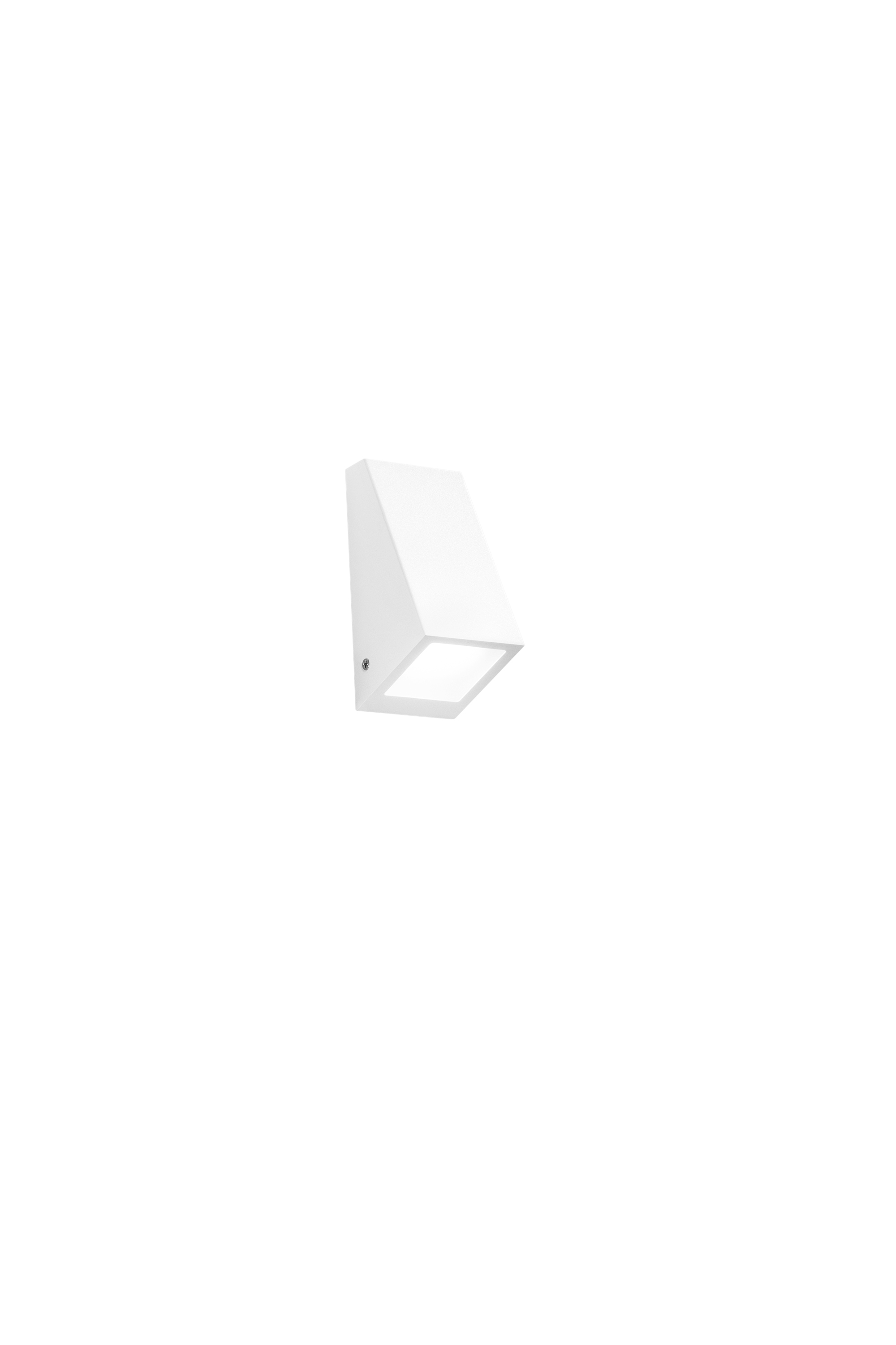 APPLIQUE POPUP BIANCA IN METALLO IP44 1XGU10 71X69X145MM - Intec