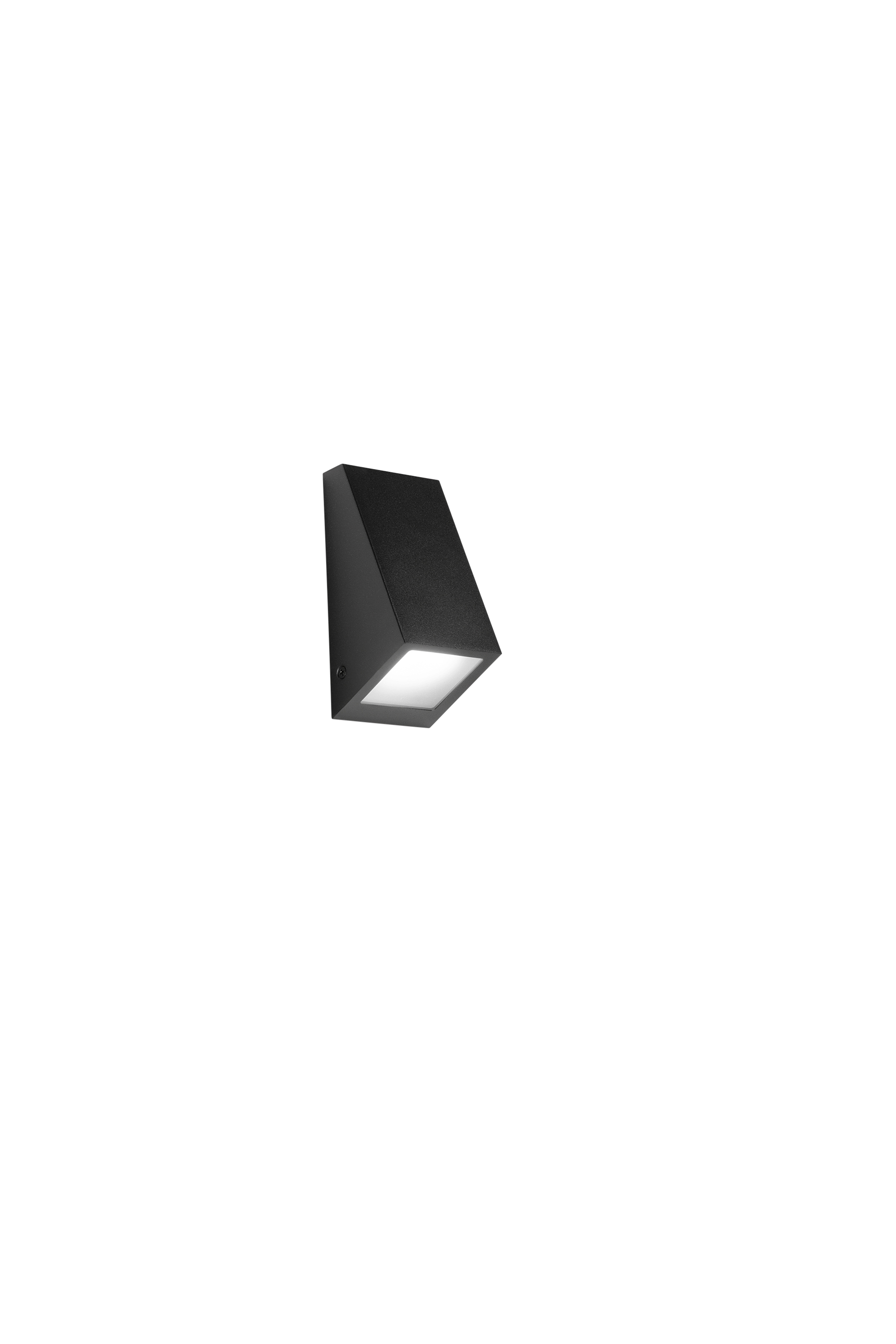 APPLIQUE POPUP NERA IN METALLO IP44 1XGU10 71X69X145MM - Intec