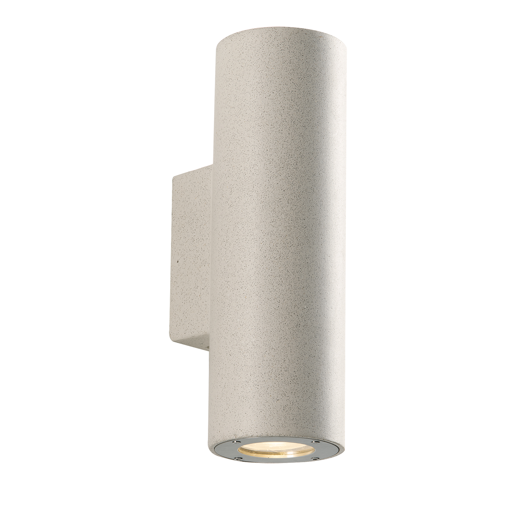 PORTLAND wall light in white concrete with dual-emission light IP65 - Intec