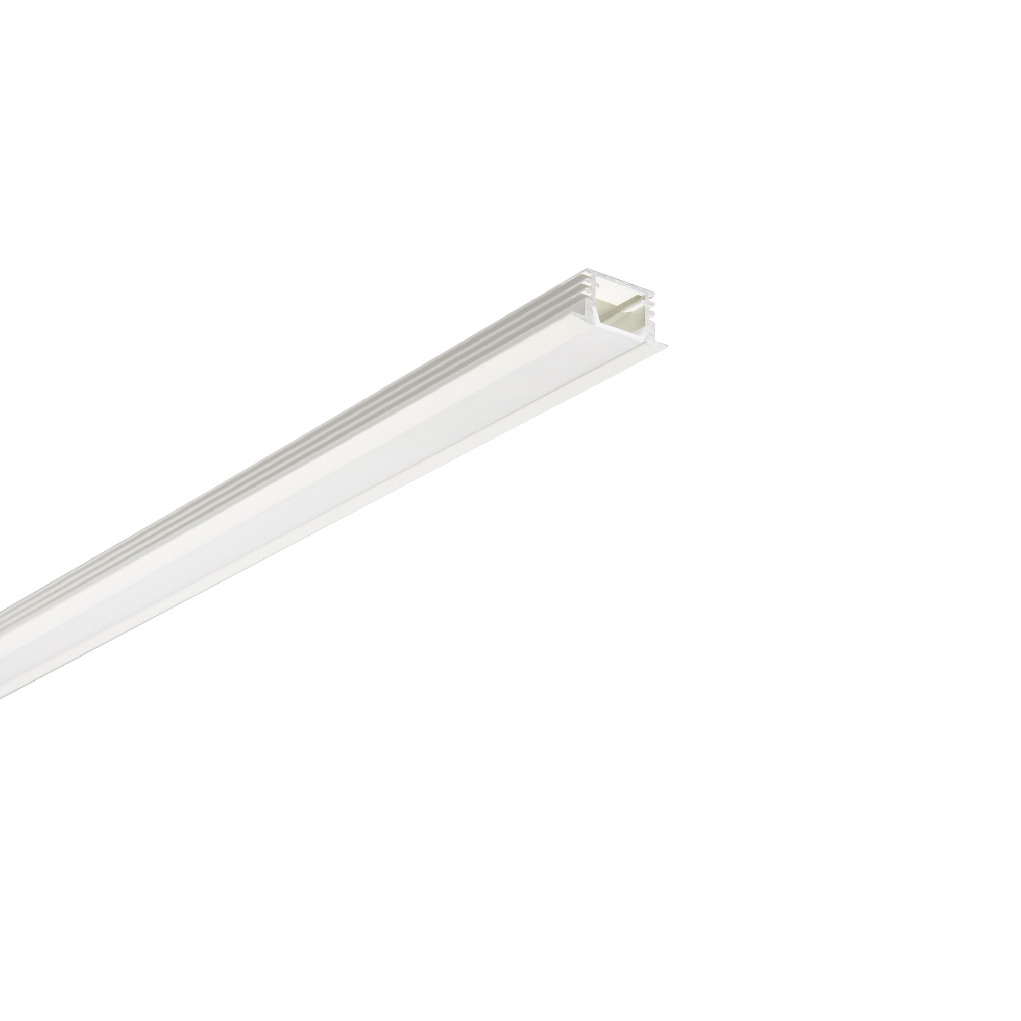 PROFILO BERLINO BIANCO/OPALE CON TAPPI E STAFFETTE INCLUSI 200X2,5X1,2CM - Intec