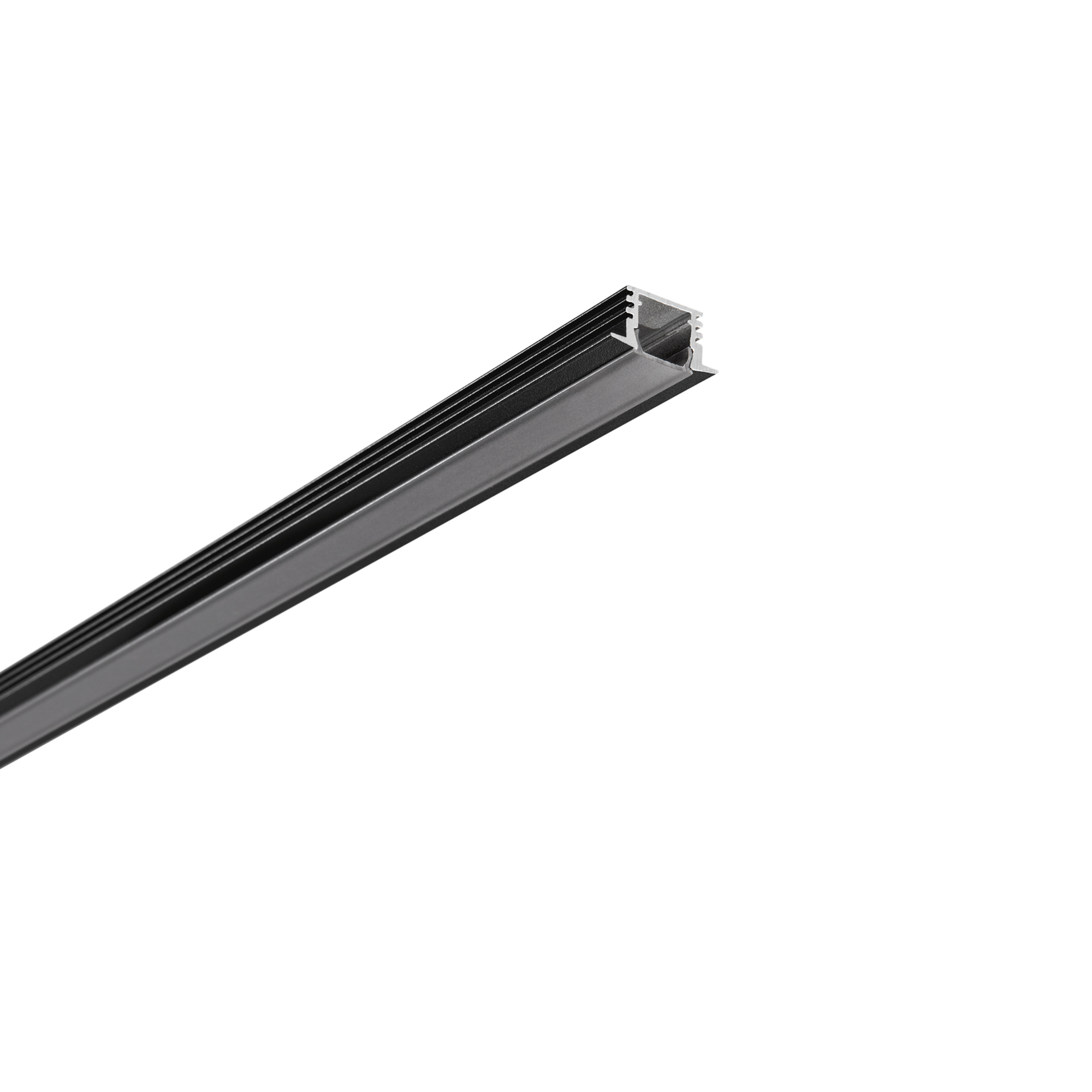 PROFILO BERLINO NERO CON TAPPI E STAFFETTE INCLUSI 200X2,5X1,2CM - Intec