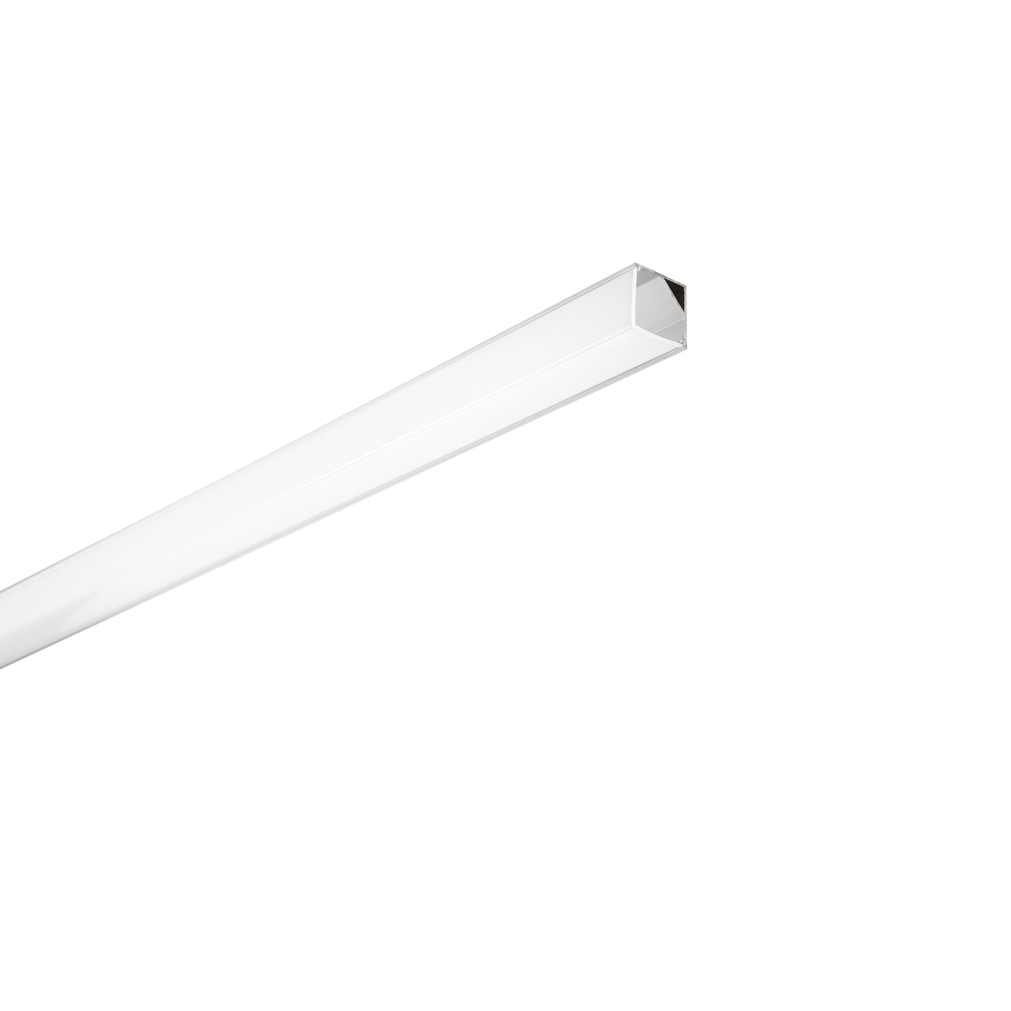 PROFILO DORIK ALLUMINIO/OPALE CON TAPPI E STAFFETTE INCLUSI 200X1,6X1,1CM - Intec