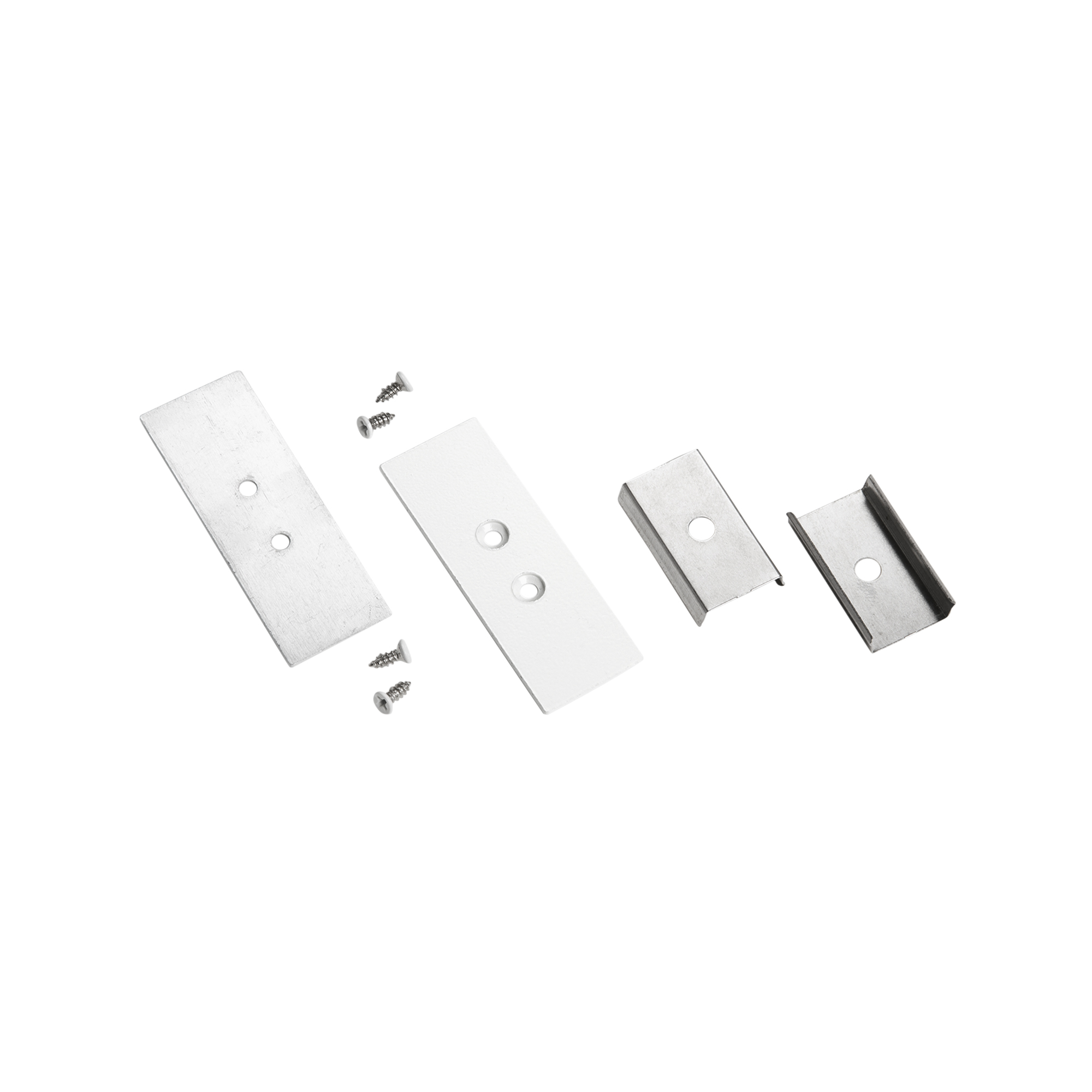 End caps for white bi-emission profile DUAL - Intec