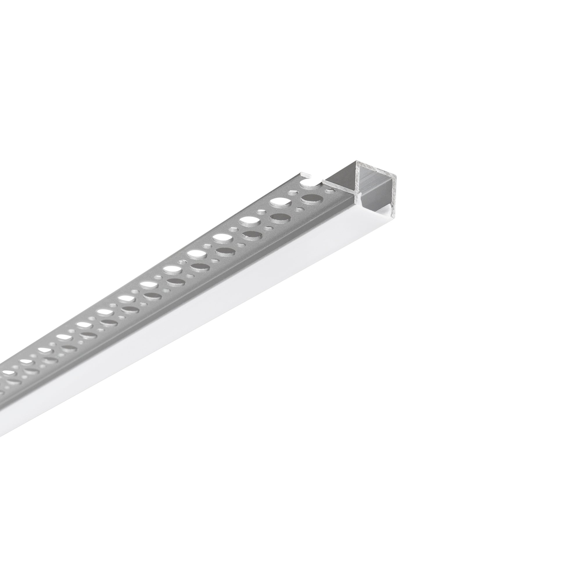 PROFILO EDGE ALLUMINIO PER CARTONGESSO CON TAPPI INCLUSI 200X3,5X1,49CM - Intec