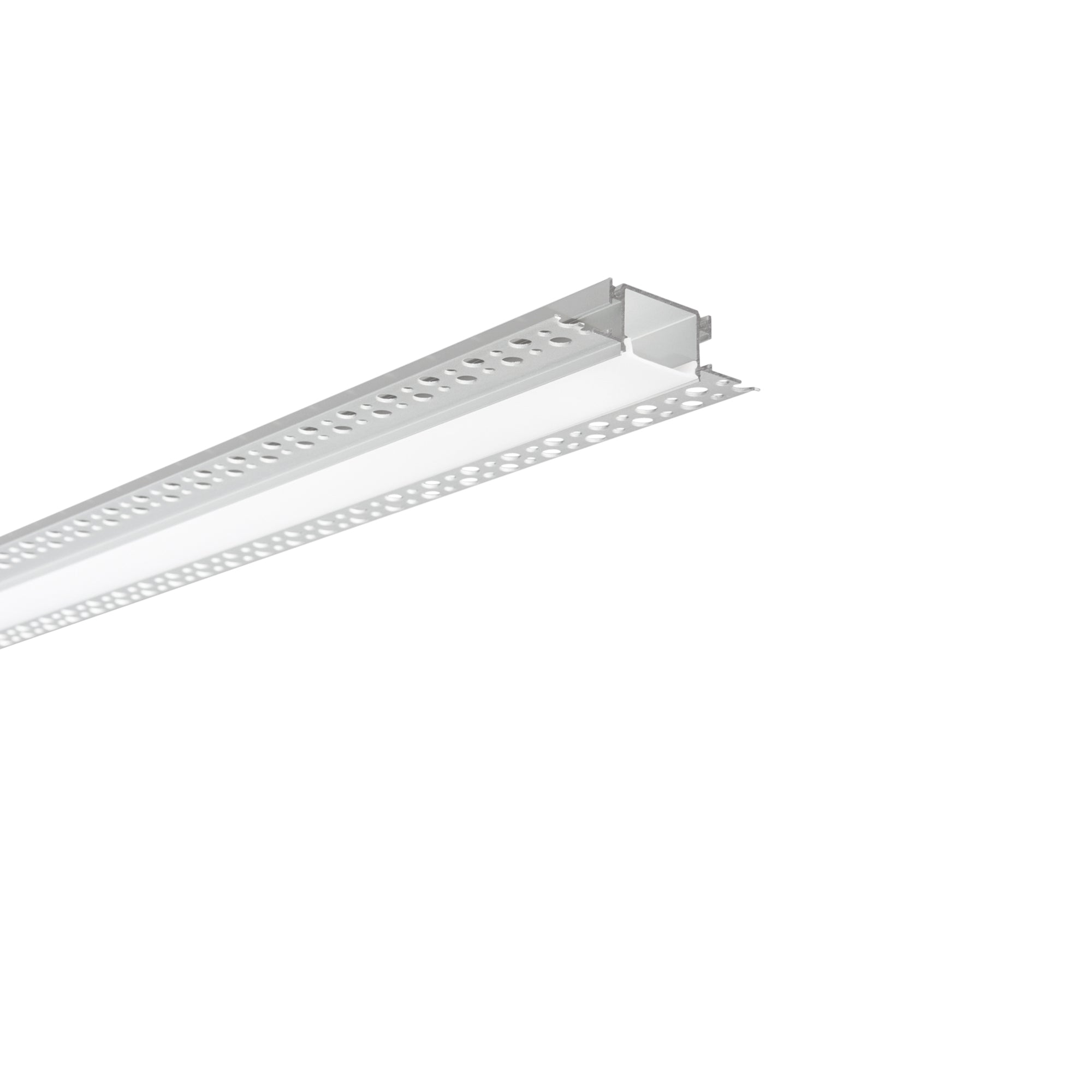 PROFILO GORIZIA ALLUMINIO/OPALE CON TAPPI INCLUSI 200X6,2X1,8CM - Intec