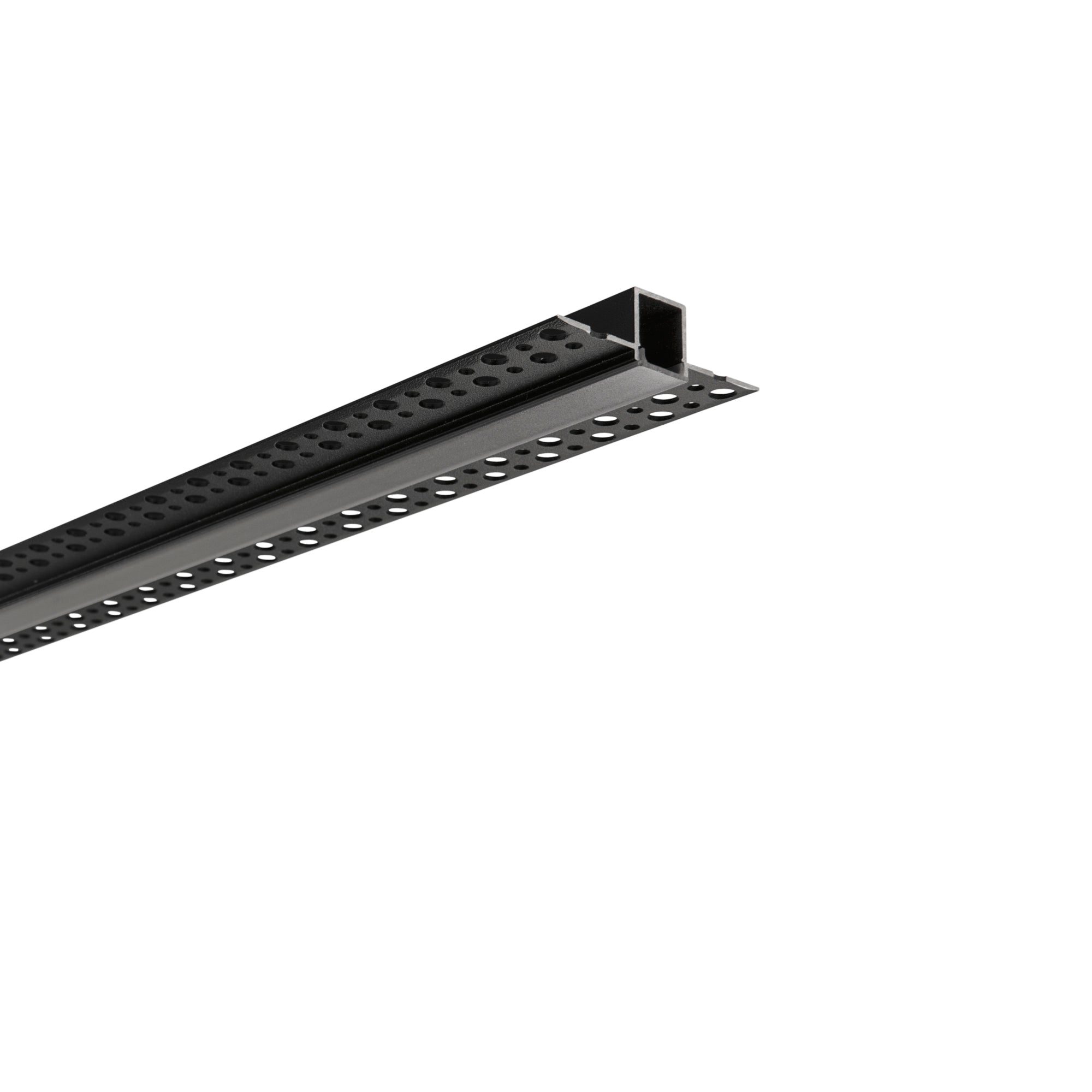 PROFILO GORIZIA NERO CON TAPPI INCLUSI 200X5,2X1,4CM - Intec