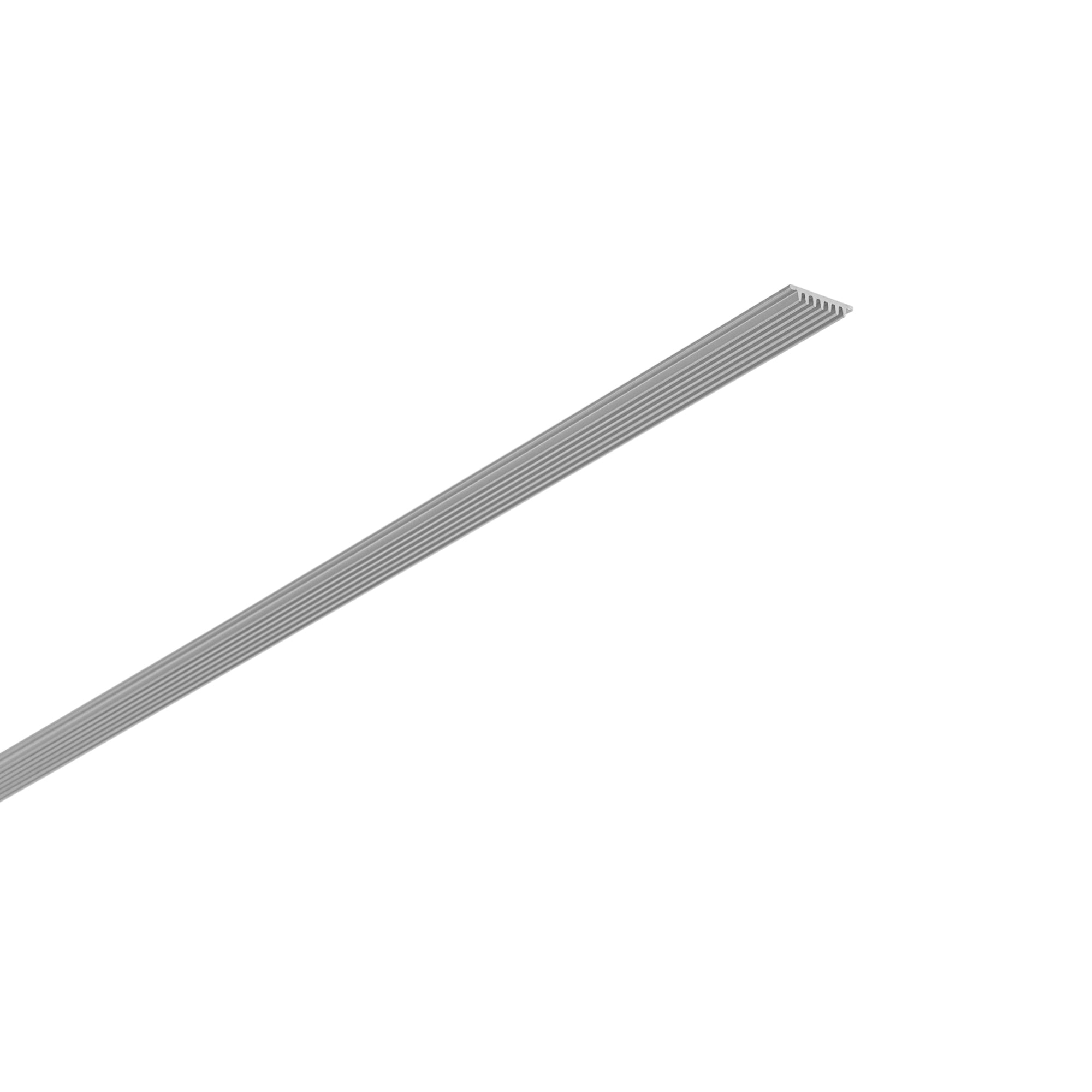 PROFILO PIANO SILVER PER DISSIPAZIONE STRIP 200X1,3X2,7CM - Intec