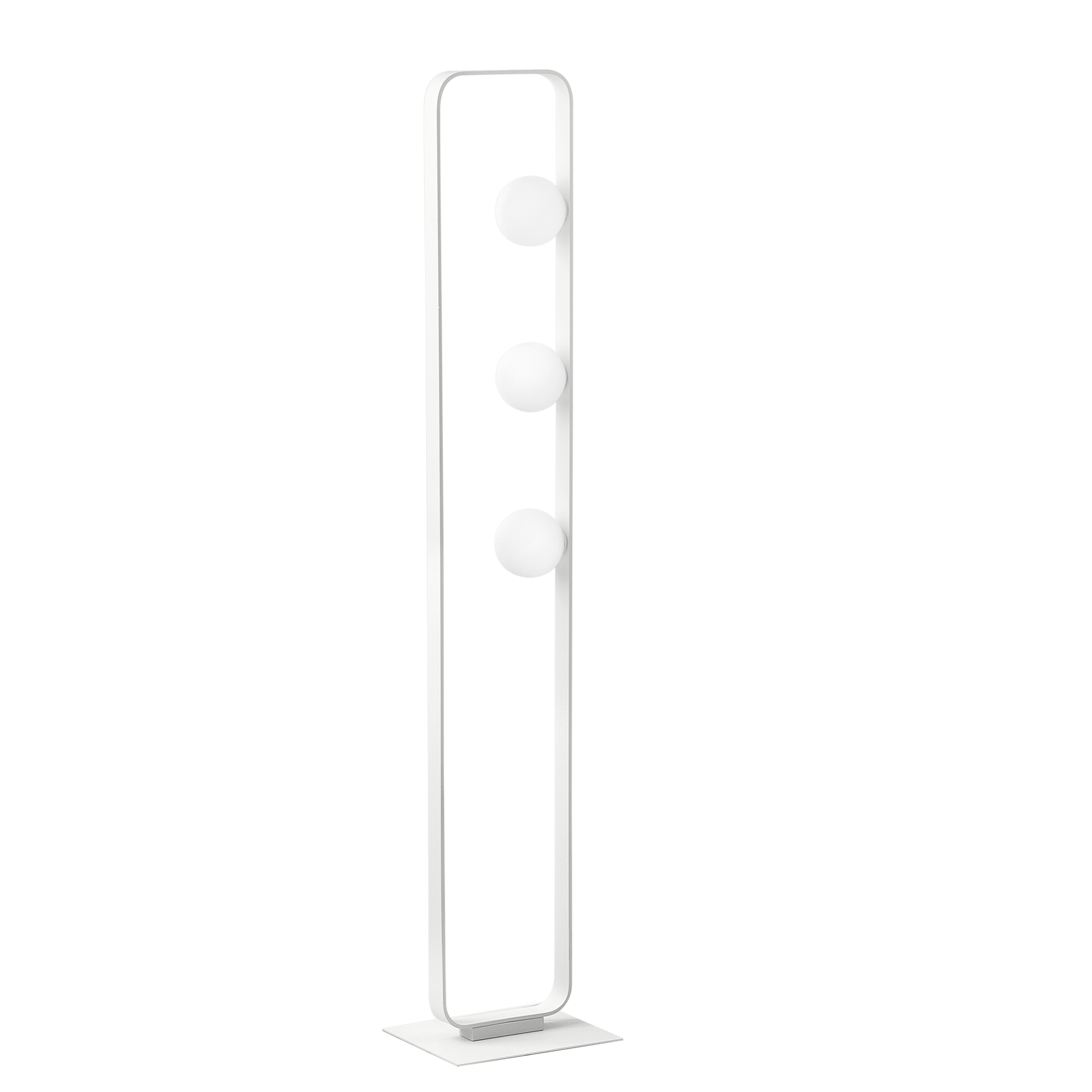ROXY floor lamp in white aluminium with 3 lights - Luce Ambiente e Design