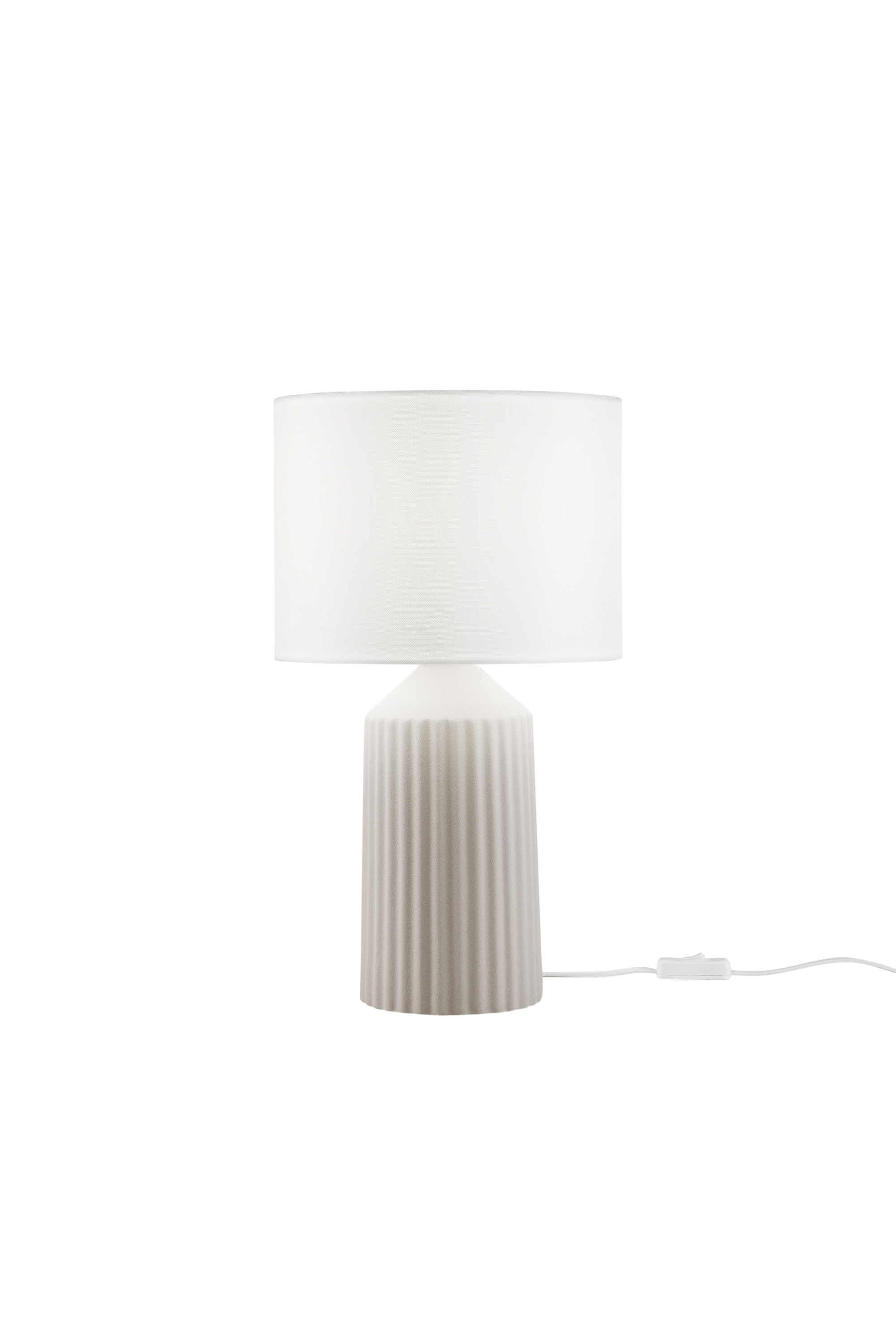 LUME SAHARA IN CERAMICA BEIGE 1XE27 MISURA TOTALE D27,1XH47,1CM - Luce Ambiente e Design