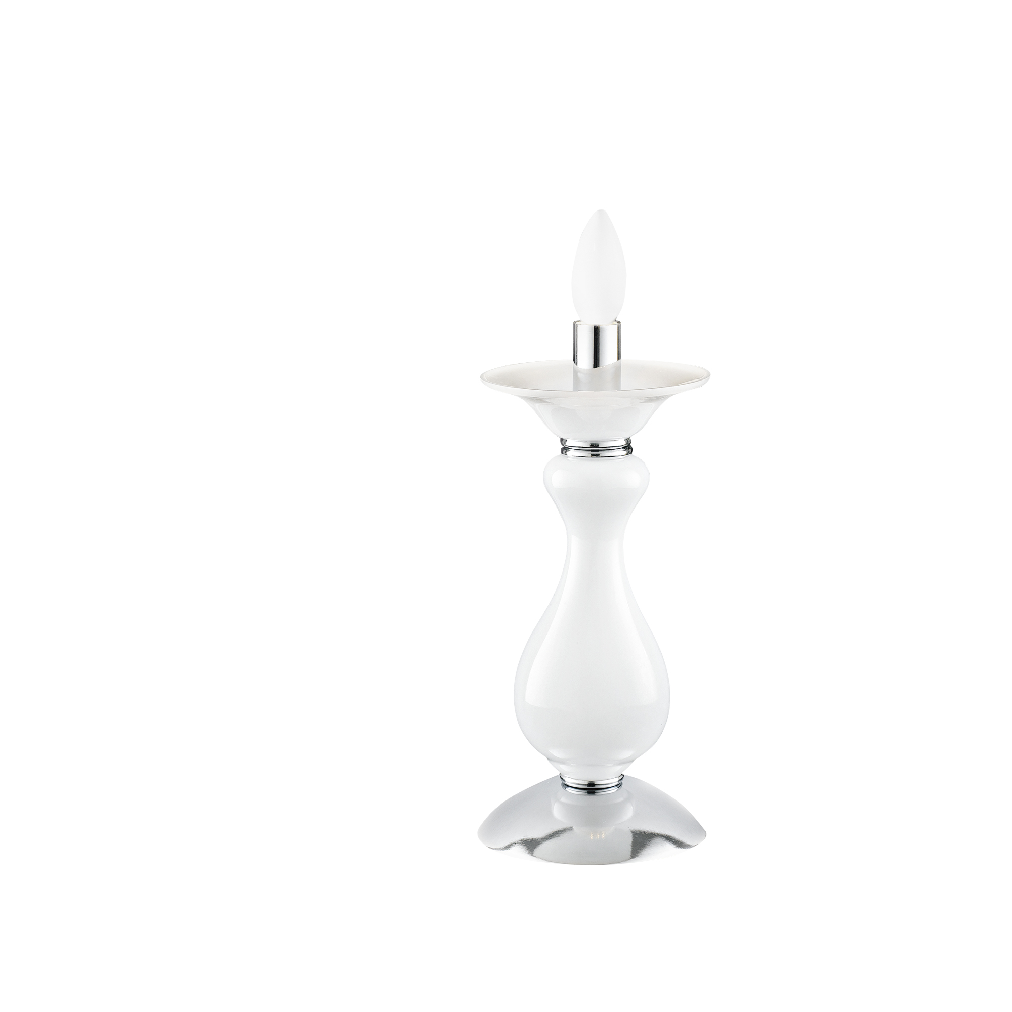 LUME SOFFIO BIANCO/CROMO 1XE14 15X36CM - Luce Ambiente e Design