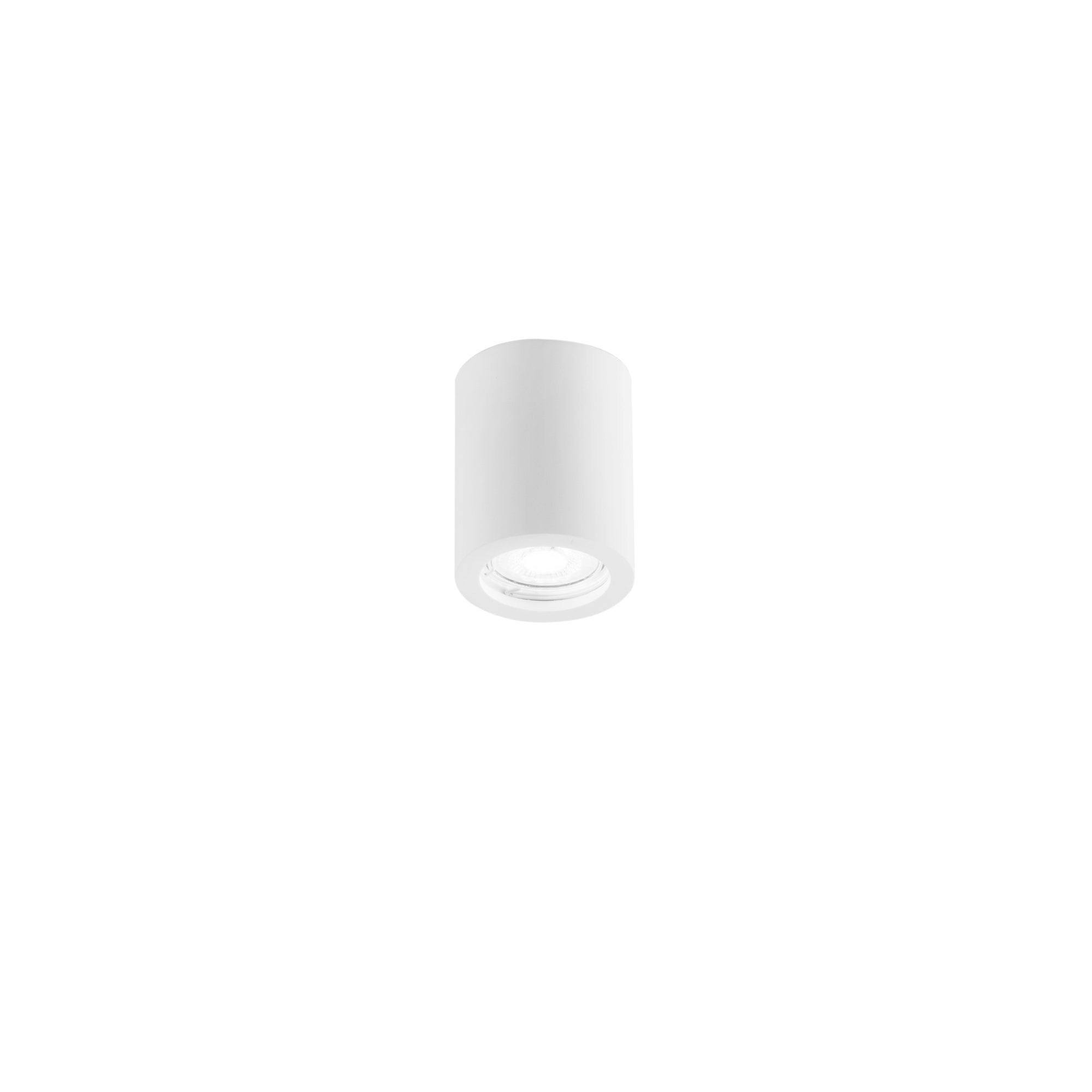 PLAFONIERA SPACE TONDA BIANCA 1XGU10 13,4X16CM - Luce Ambiente e Design