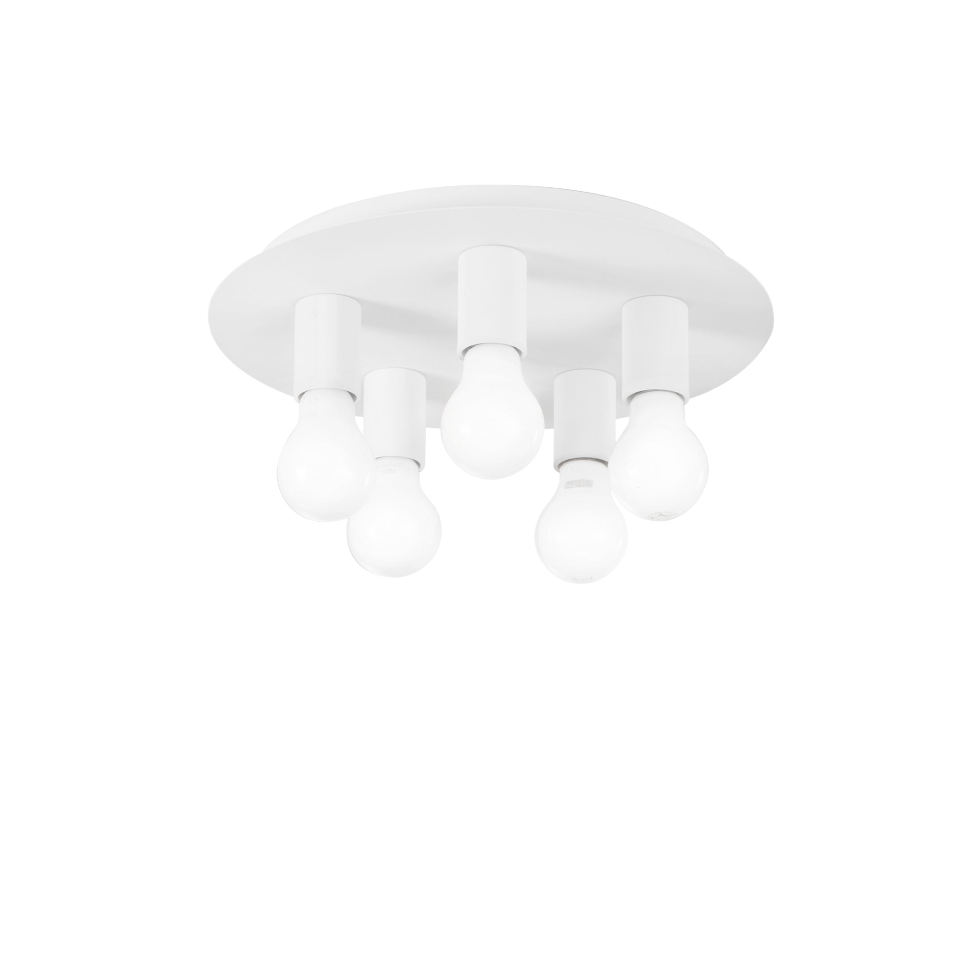 PLAFONIERA STRIKE BIANCA 5XE27 35X35X86CM - Luce Ambiente e Design