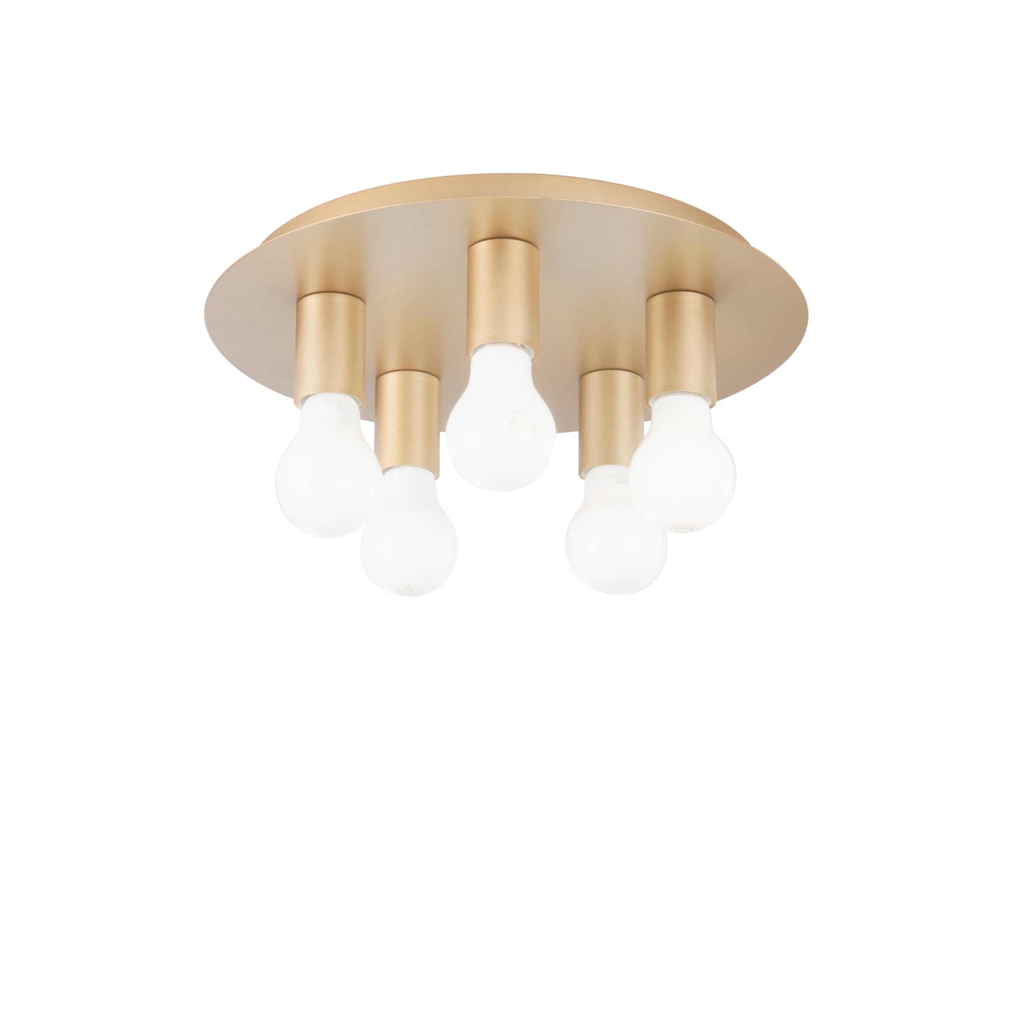 PLAFONIERA STRIKE ORO 5XE27 35X35X86CM - Luce Ambiente e Design
