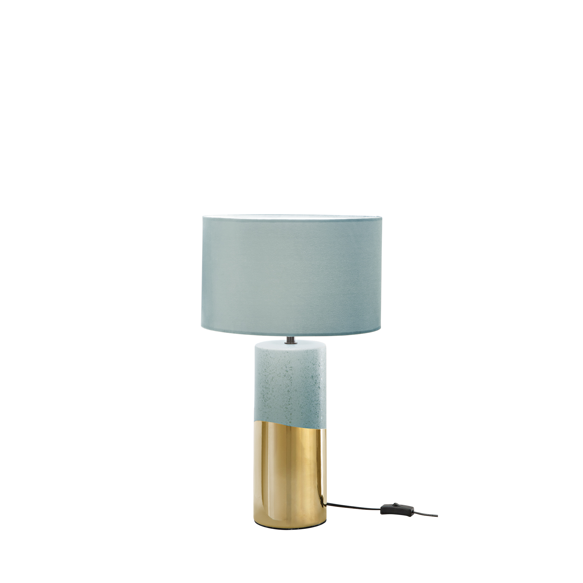 LUME TATAKA VERDE PAVONE/ORO 1XE27 33X33X55CM - Luce Ambiente e Design