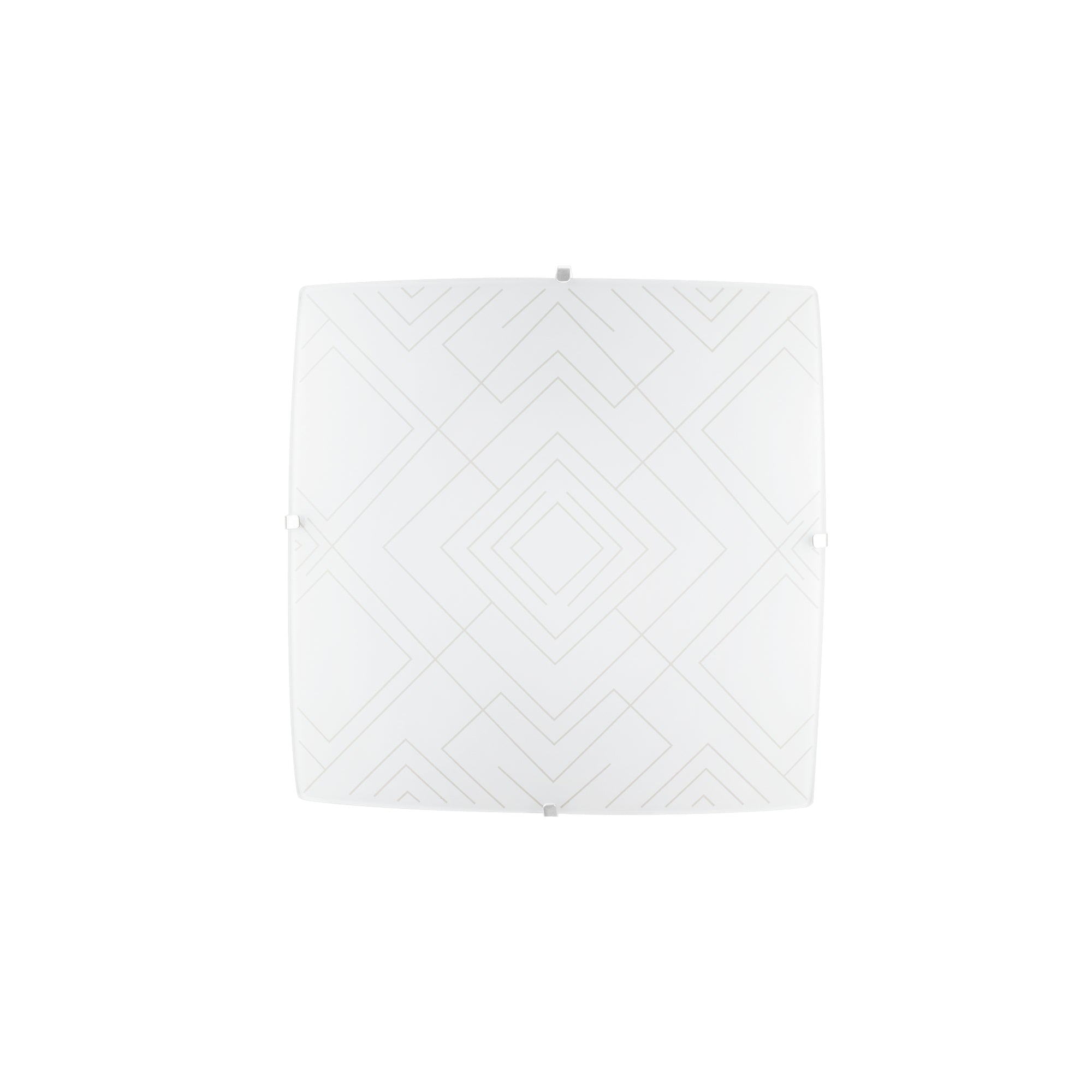 PLAFONIERA VECTOR BIANCA/GRIGIA 2XE27 30X30X9CM - Luce Ambiente e Design