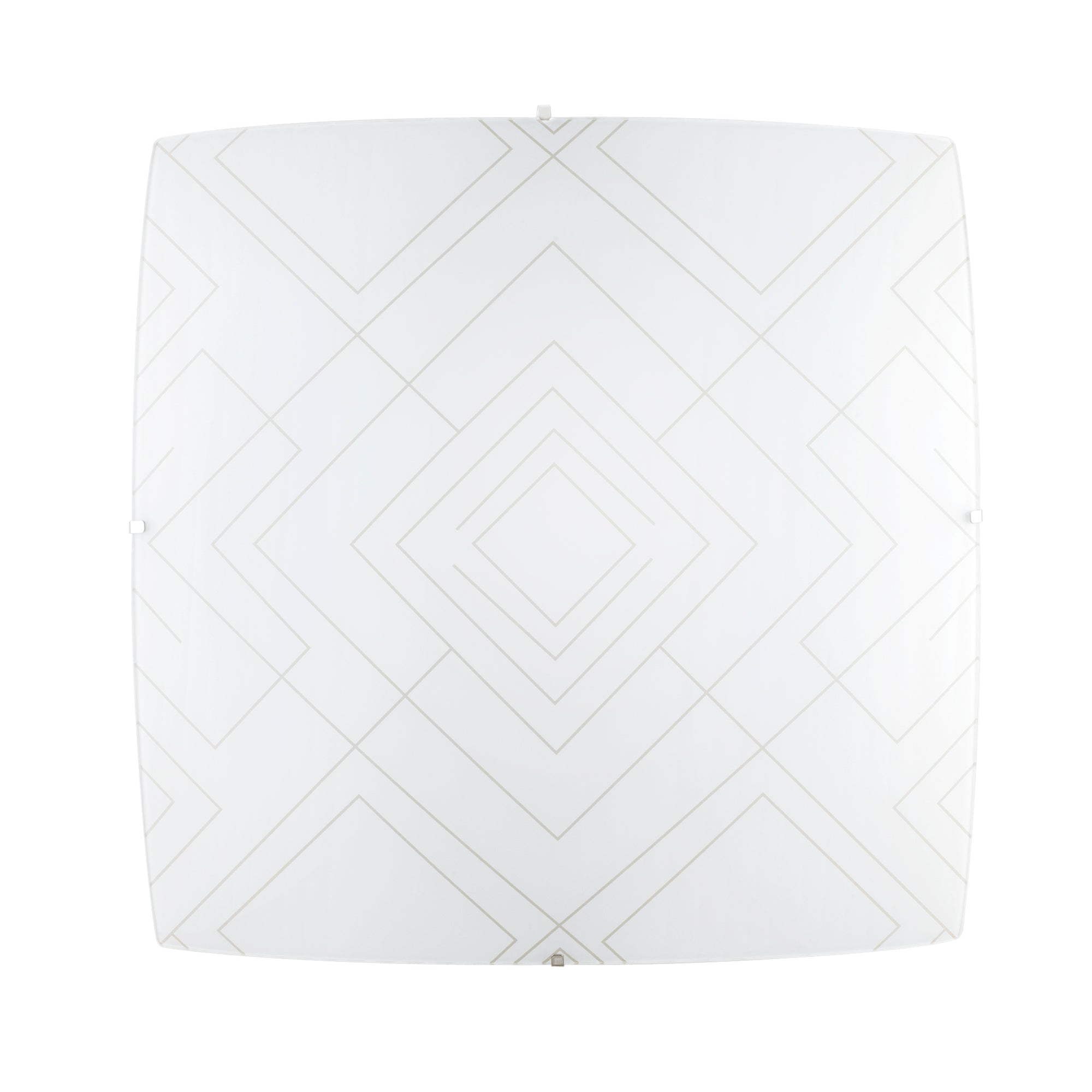 PLAFONIERA VECTOR BIANCA/GRIGIA 4XE27 50X50X12CM - Luce Ambiente e Design