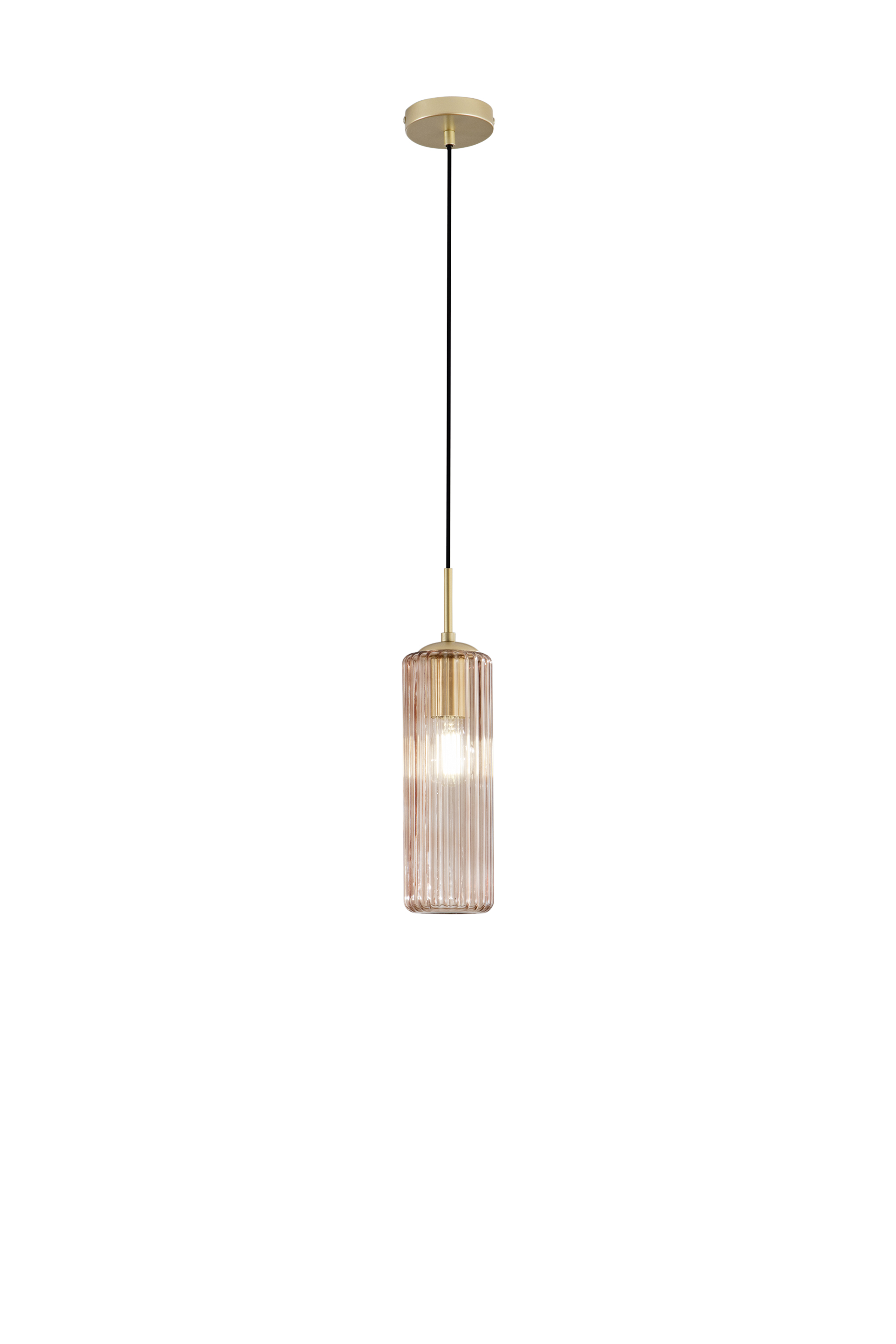 SOSPENSIONE VENICE AMBRA IN VETRO 1XE27 D15X200CM - Luce Ambiente e Design