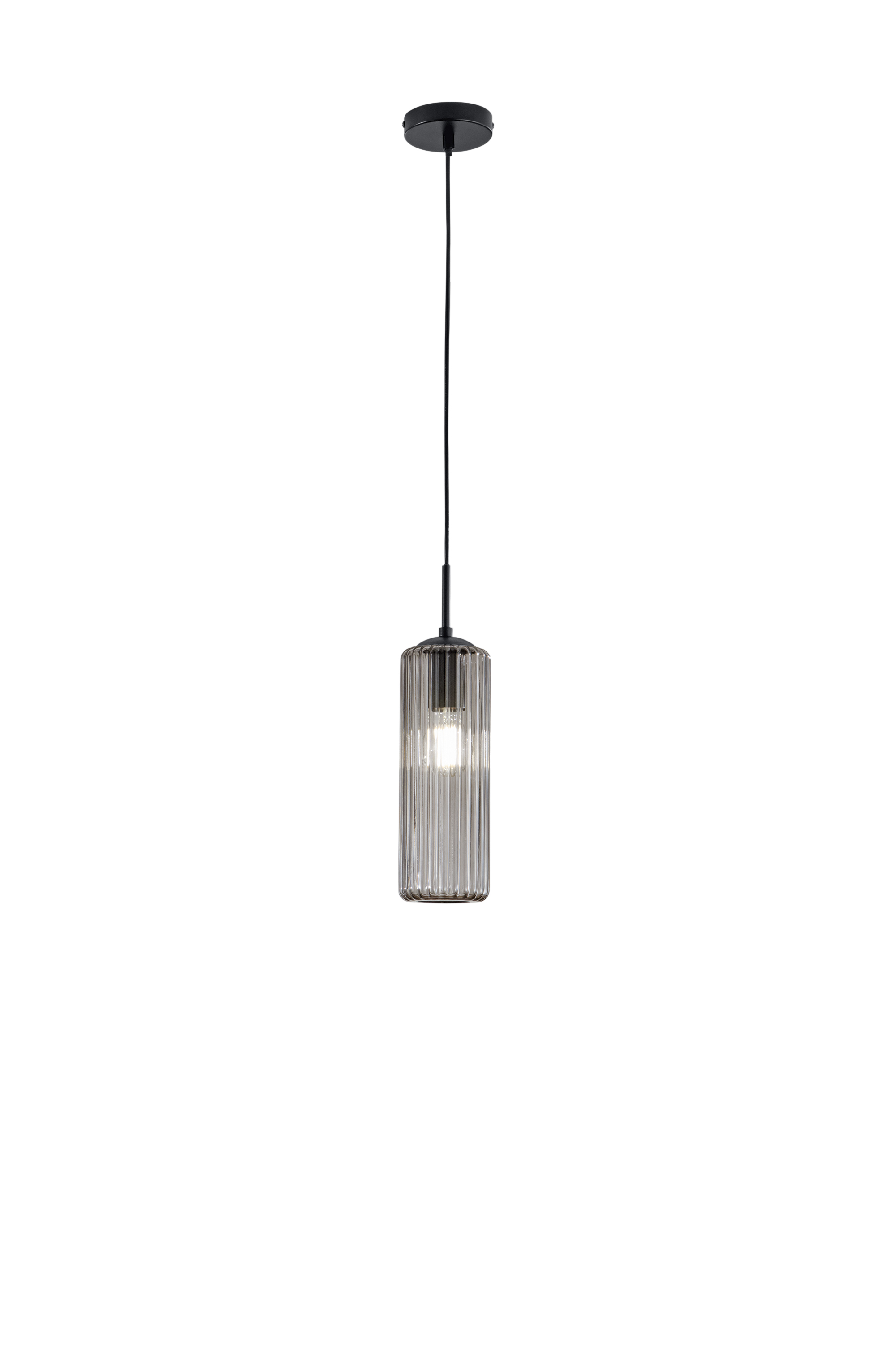 SOSPENSIONE VENICE GRIGIA IN VETRO 1XE27 D15X200CM - Luce Ambiente e Design