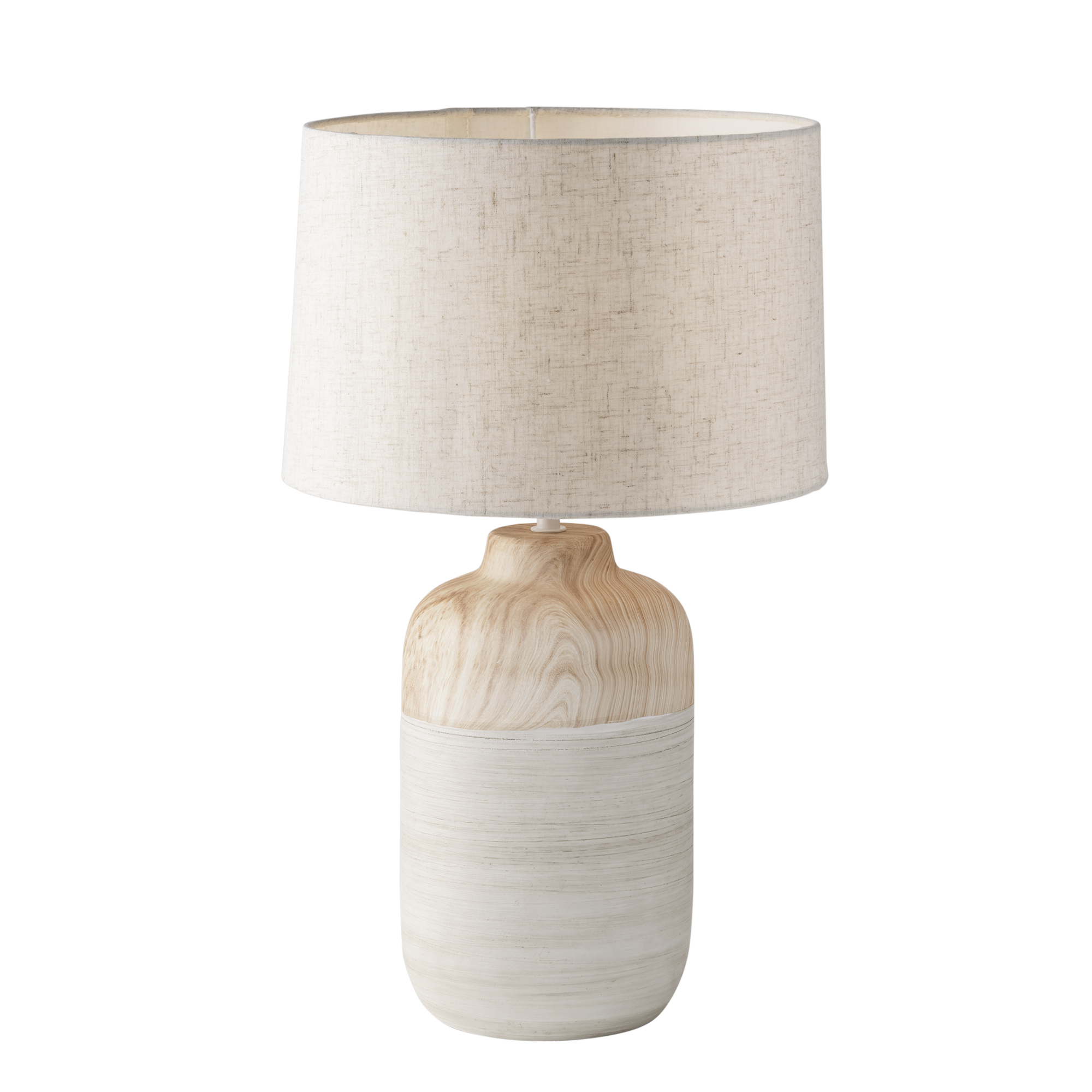 LUME WOODY AVORIO 1XE27 30X49CM - Luce Ambiente e Design