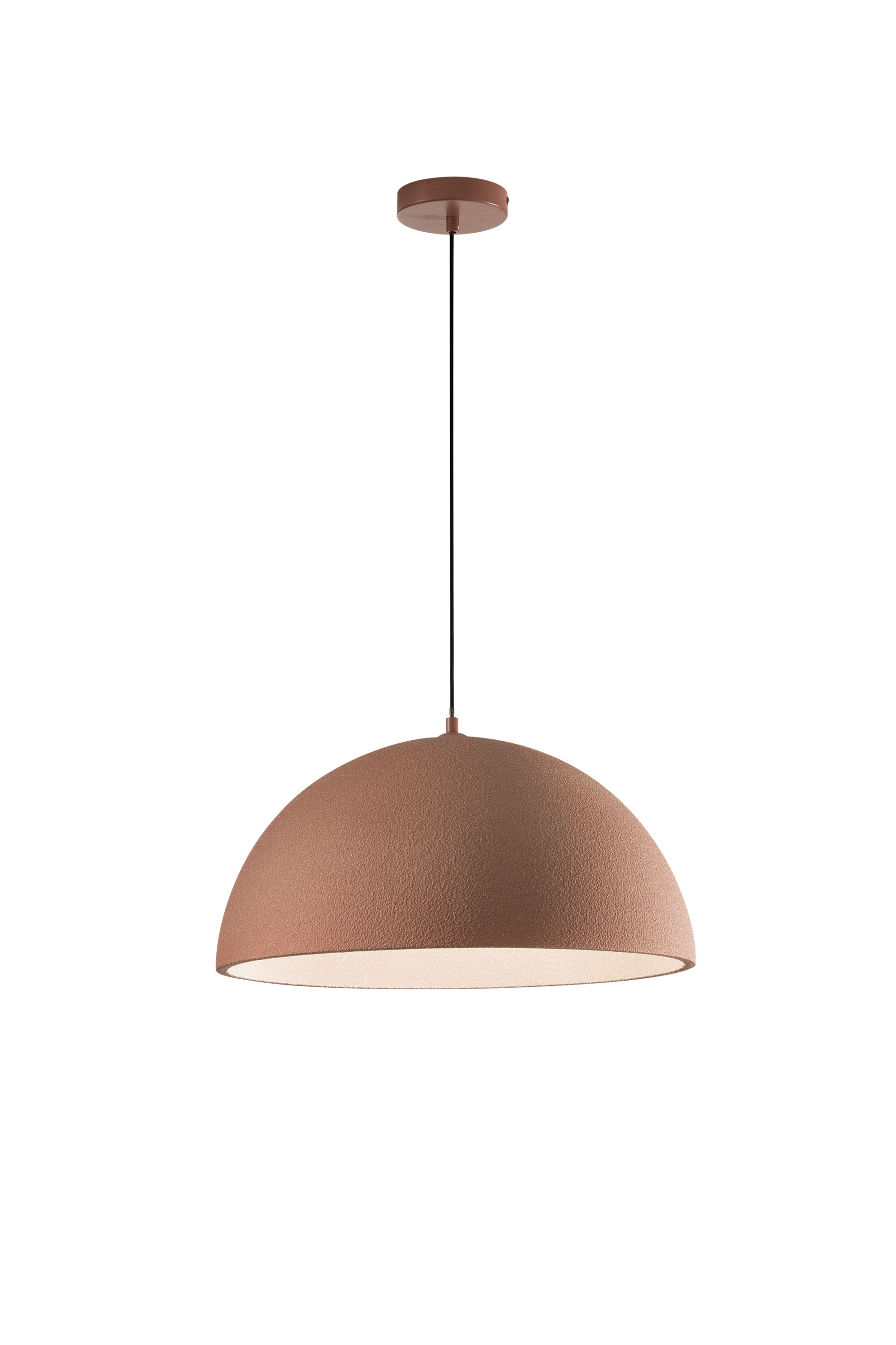 SOSPENSIONE XENIA ROSSA IN PU 1XE27 φ50X25CM - Luce Ambiente e Design