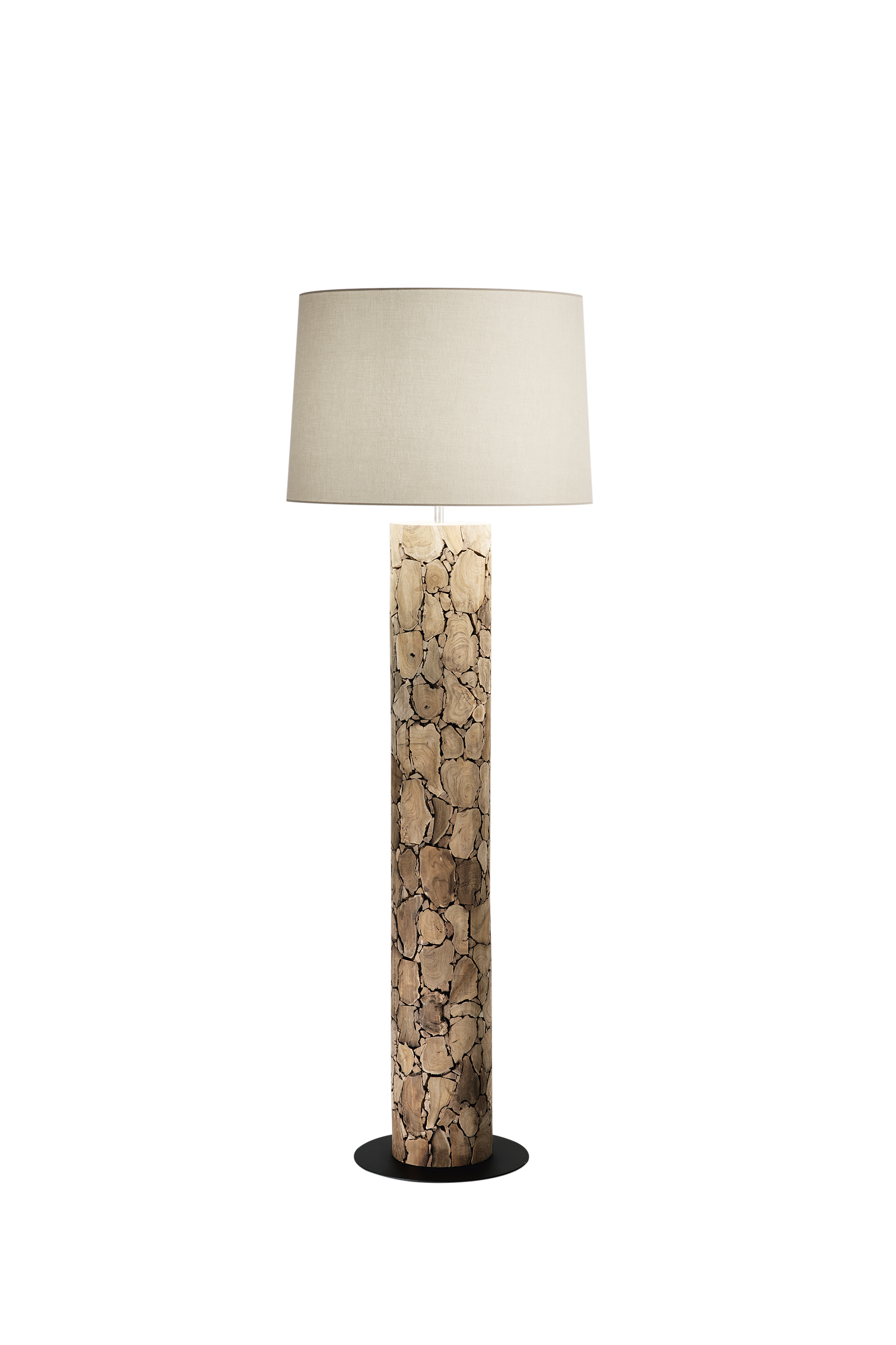XYLO floor lamp in natural wood - Luce Ambiente e Design