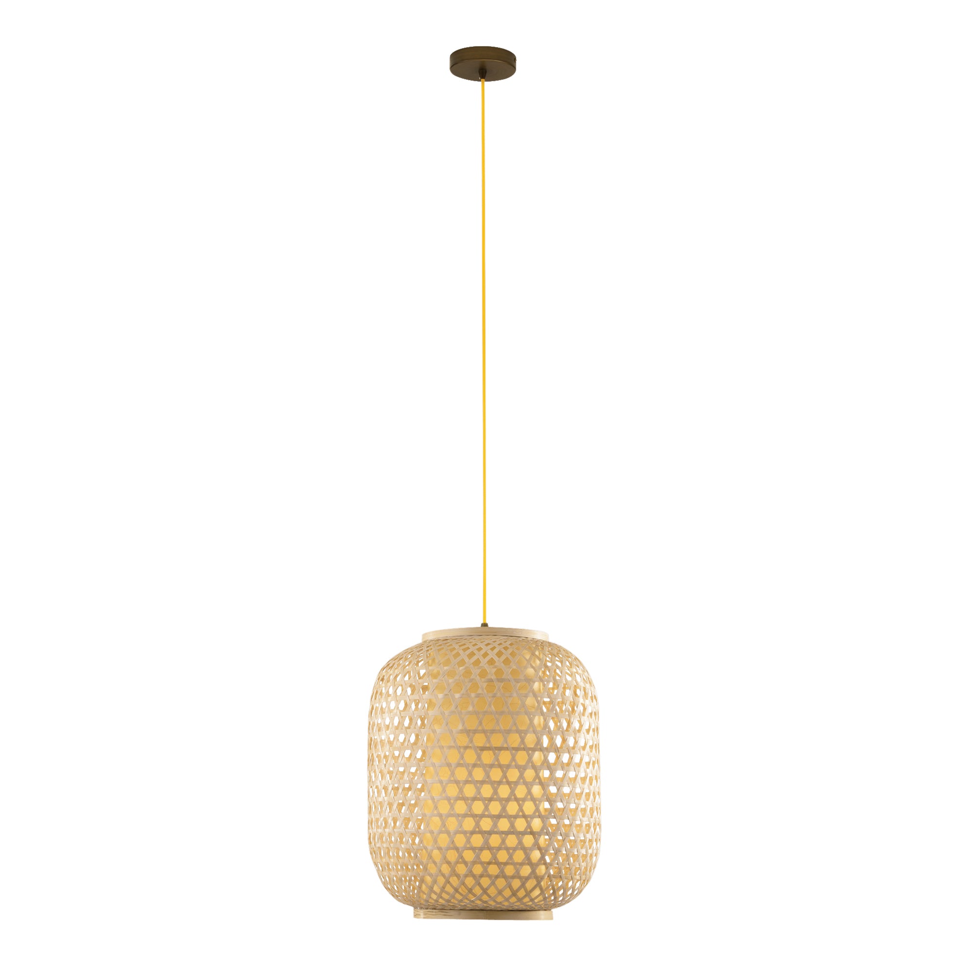 SOSPENSIONE ZEN LEGNO 1XE27 30X30X120CM - Luce Ambiente e Design