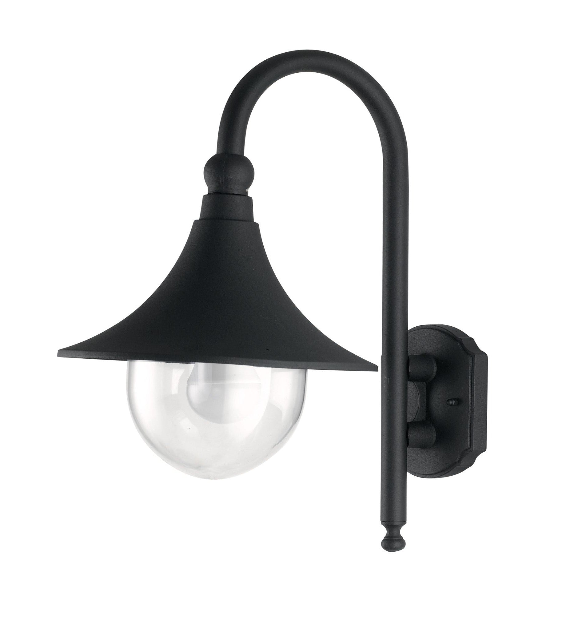 APPLIQUE PAVIA NERO 1XE27 IP44 26X48X34CM - Intec