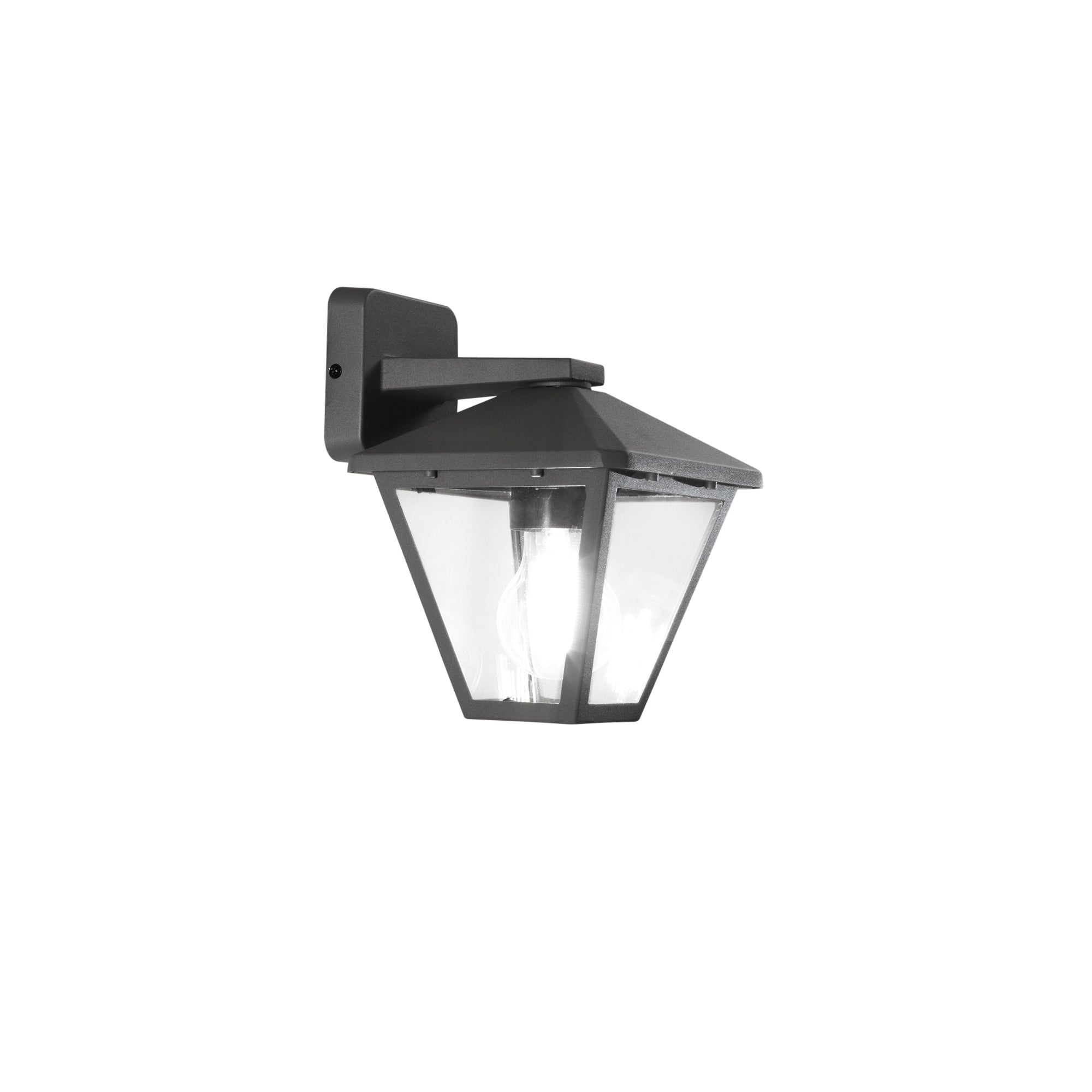 APPLIQUE DOWN PRISMA ANTRACITE 1XE27 IP44 19,1X21,8X16CM - Intec