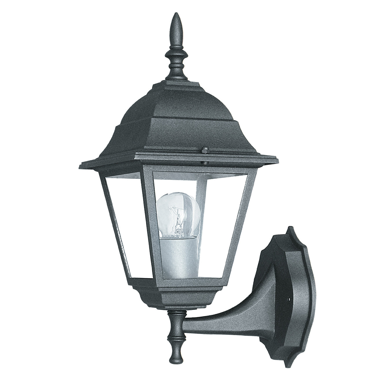 APPLIQUE UP ROMA NERA 1XE27 IP44 19,5X35X14,6CM - Intec
