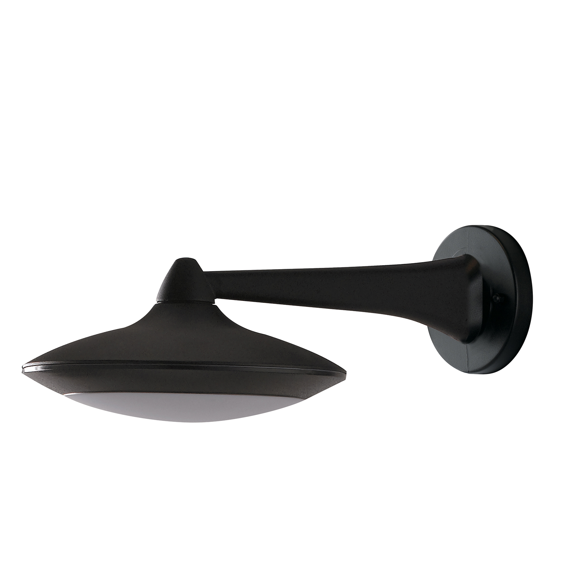 ALYSON outdoor LED lantern in black aluminum 12W IP44 - Intec