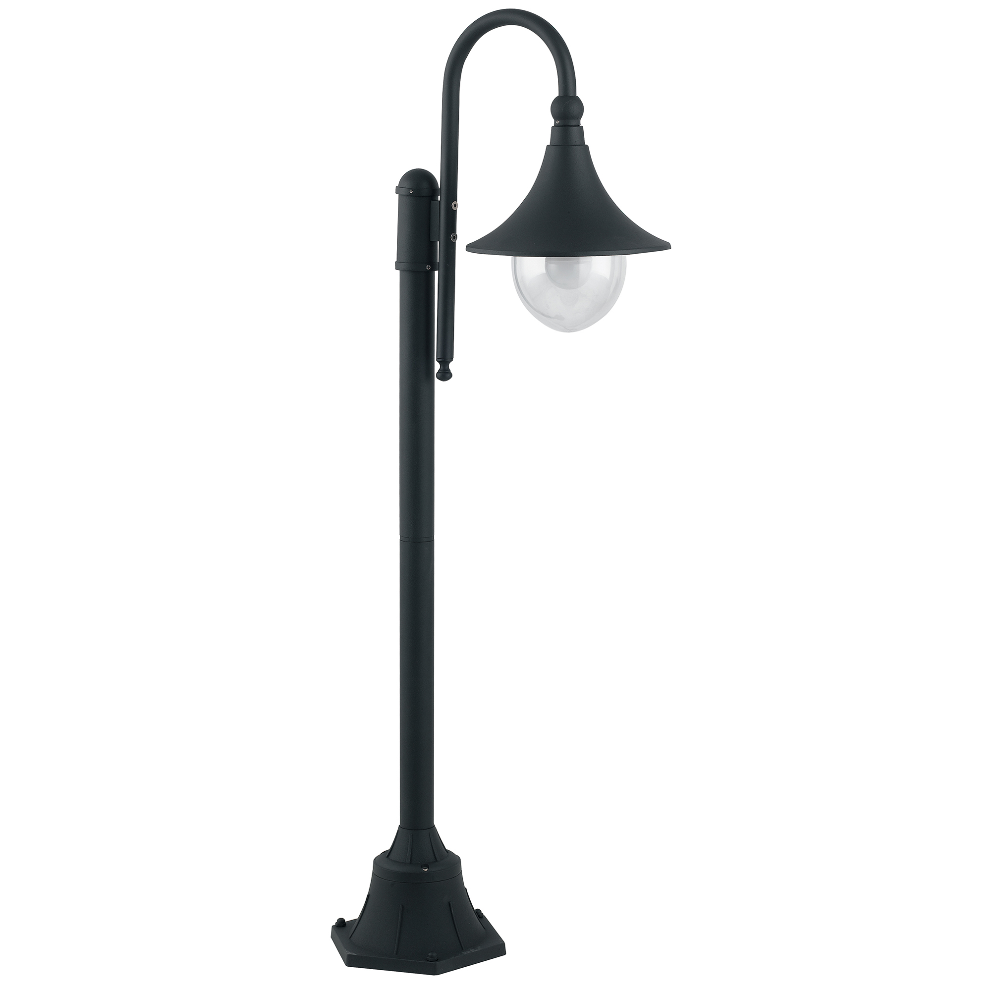 PALETTO PAVIA NERO 1XE27 IP44 51X130CM - Intec