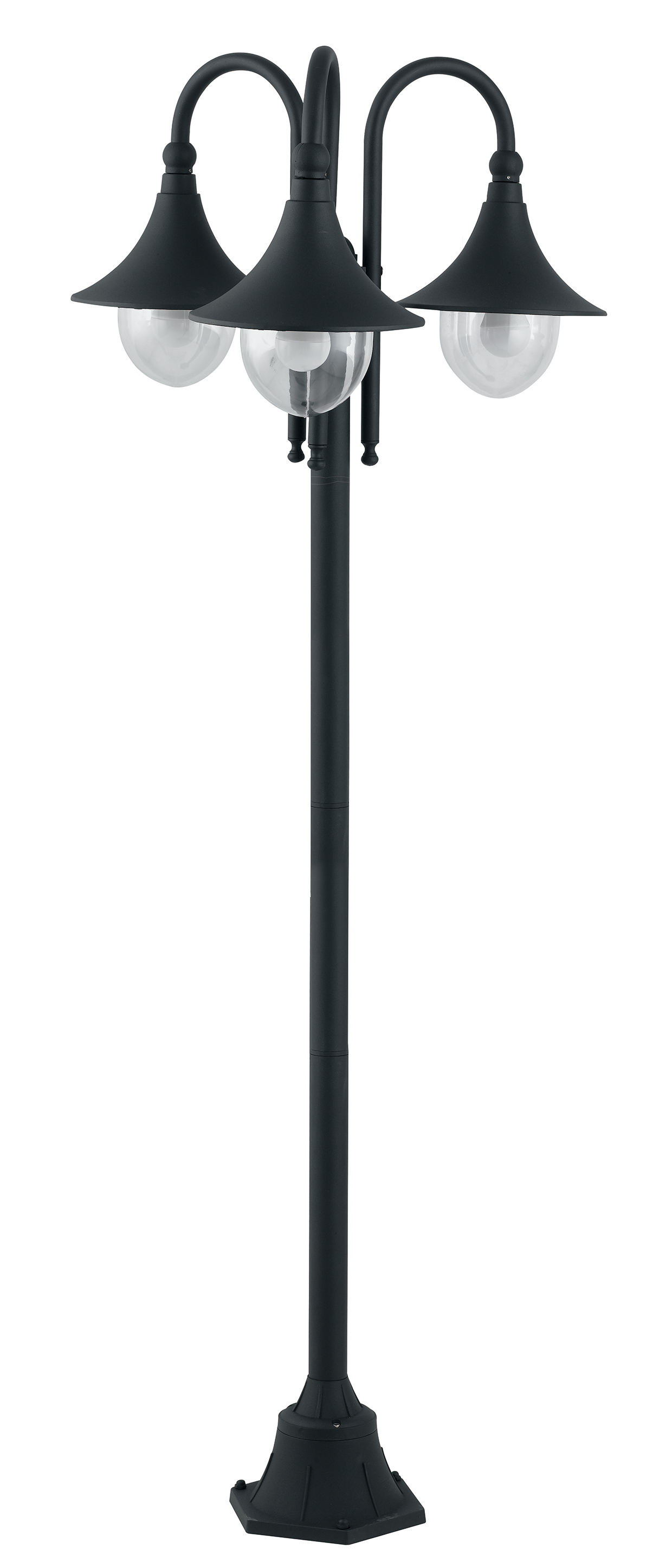 PALO PAVIA NERO 3XE27 IP44 56X190CM - Intec