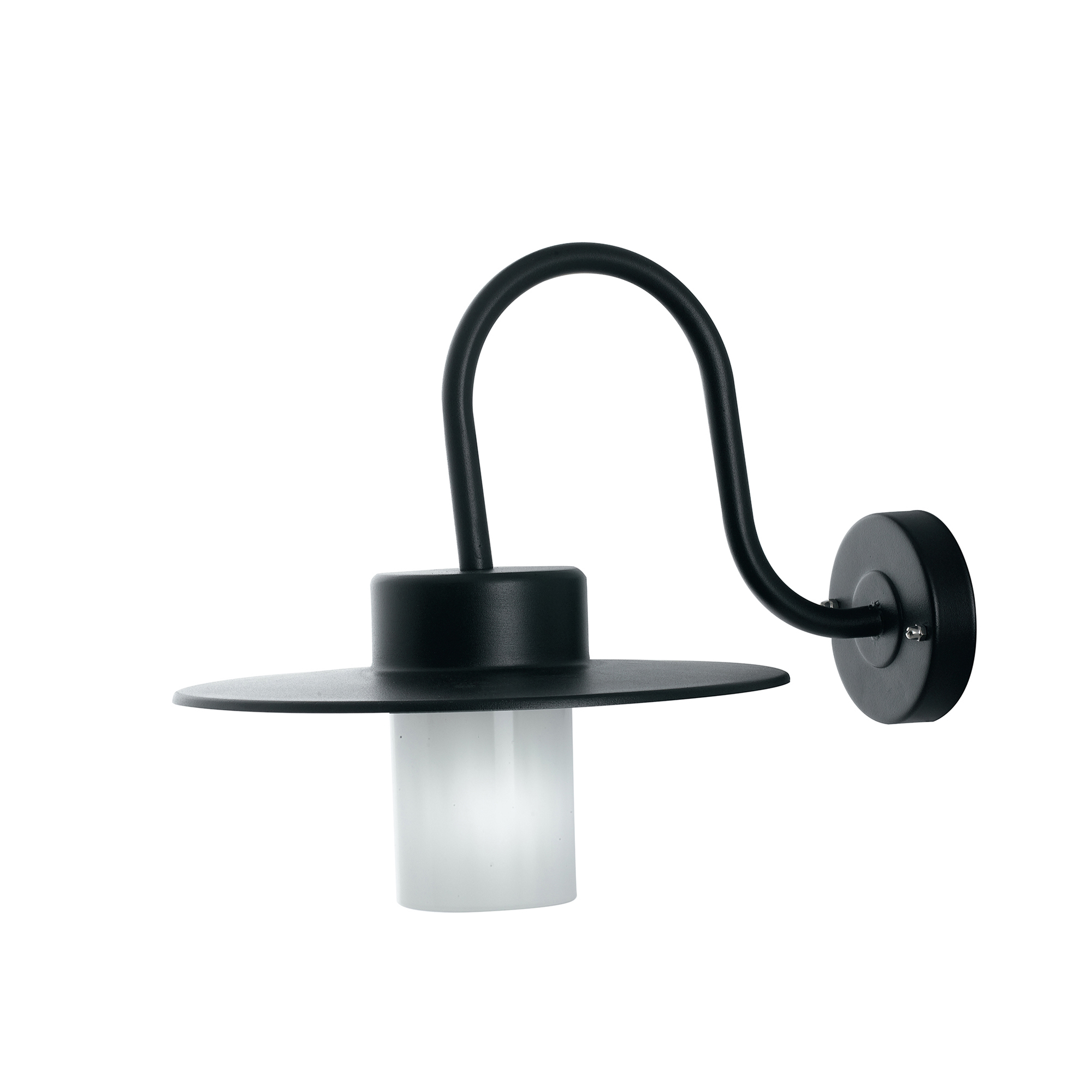 YORK outdoor wall light in black aluminum IP44 - Intec