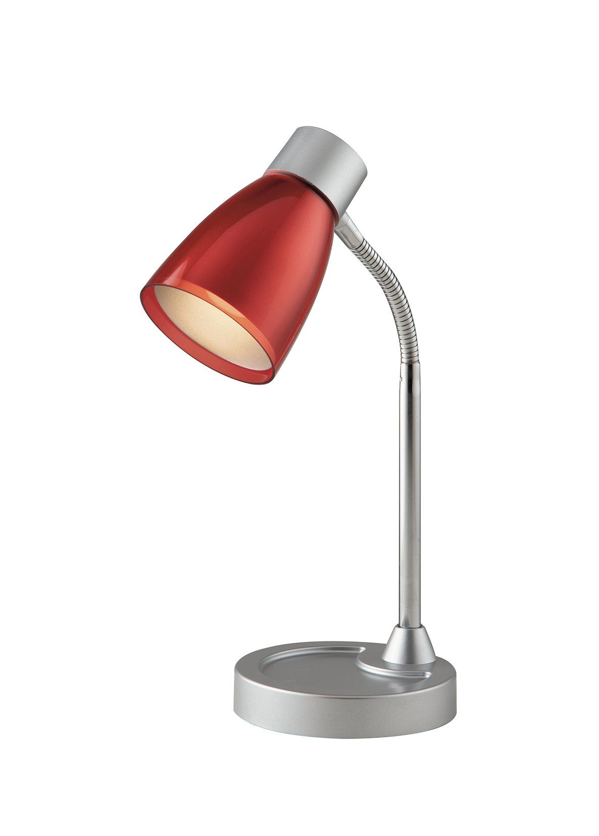 LAMPADA DA TAVOLO ARKIMEDE ORIENTABILE ROSSO 1XE14 13,5X36CM - Luce Ambiente e Design