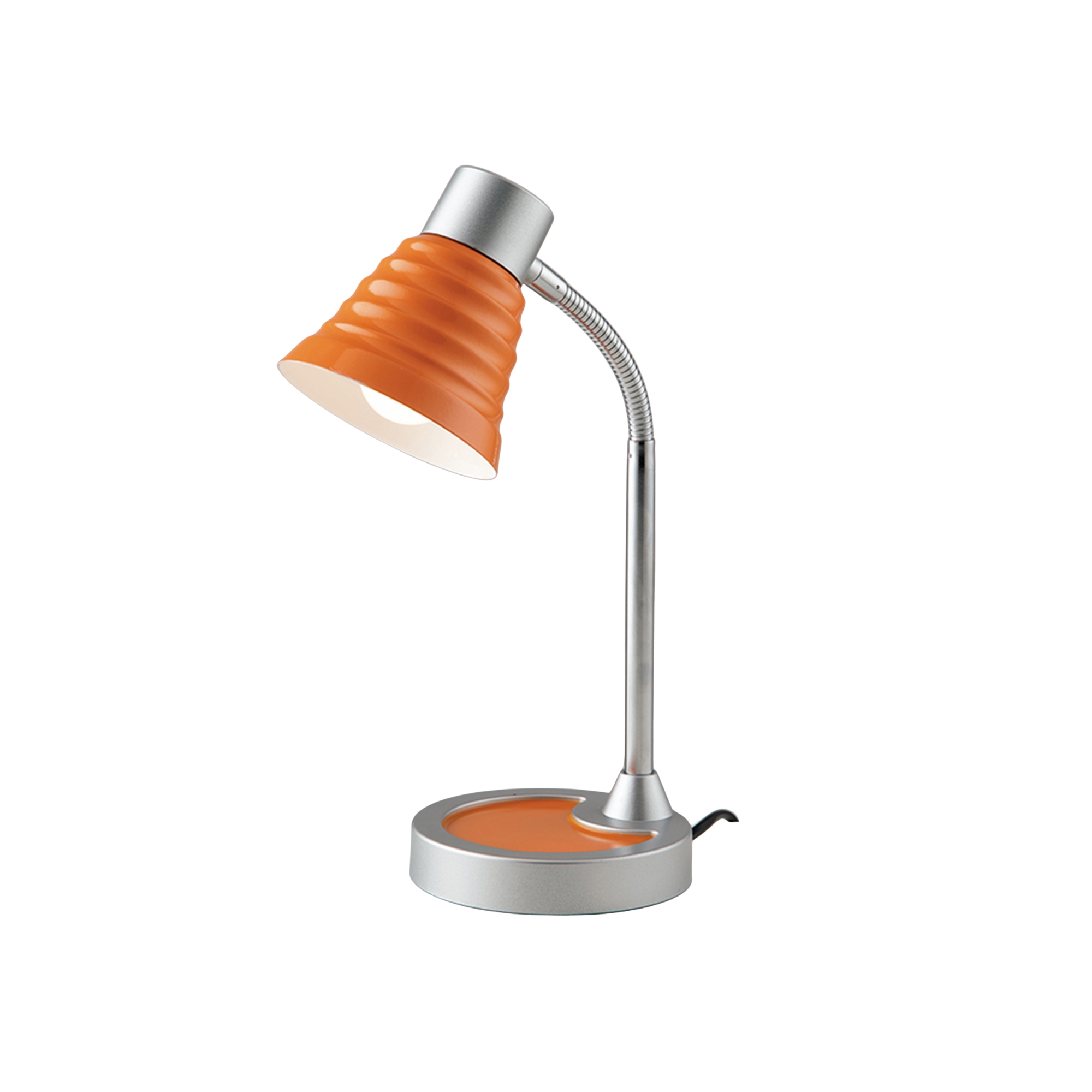 LAMPADA DA TAVOLO LEONARDO ARANCIO 1XE14 13X39CM - Luce Ambiente e Design