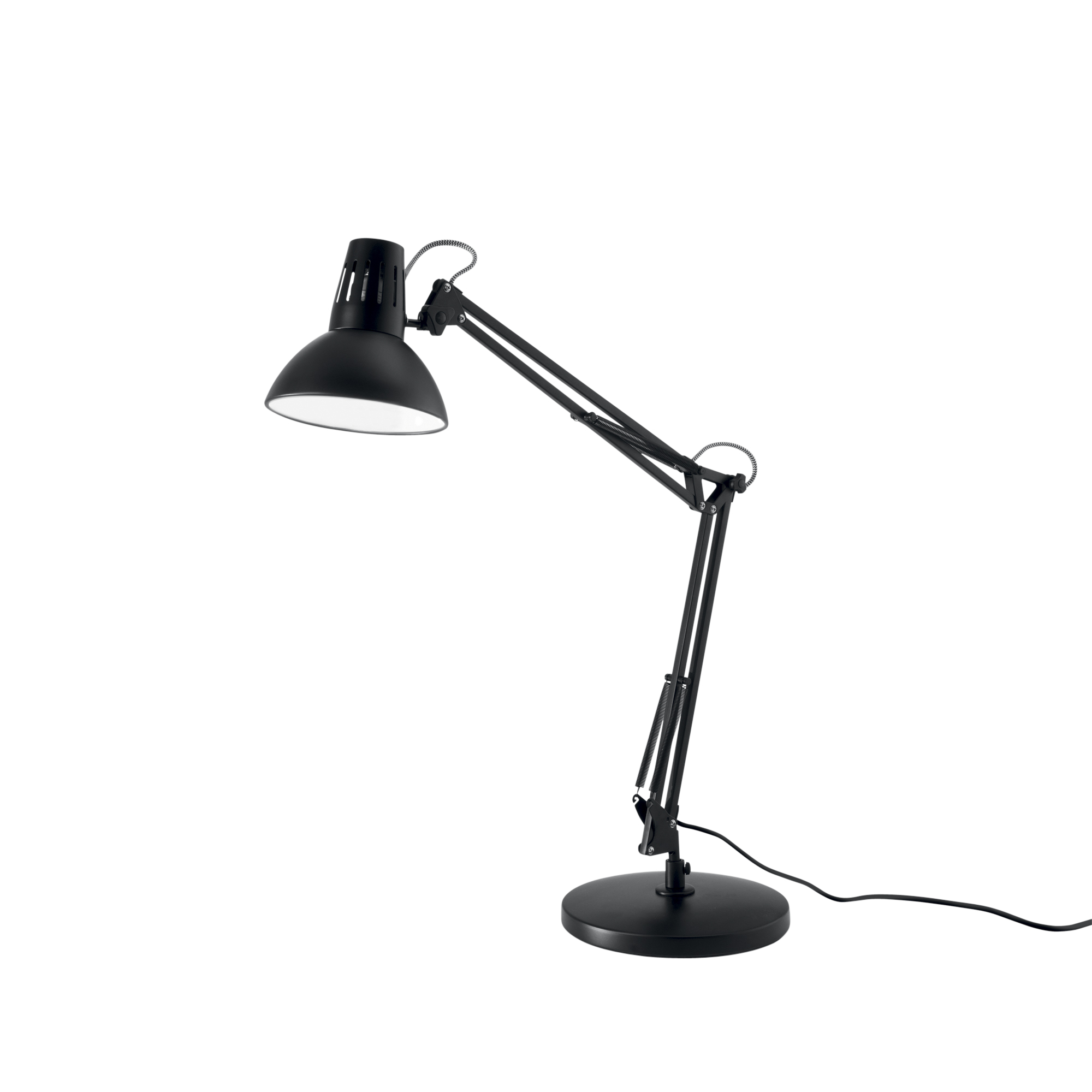 LAMPADA DA TAVOLO ARTIFEX NERA 1XE27 23X23X73,8CM - Luce Ambiente e Design