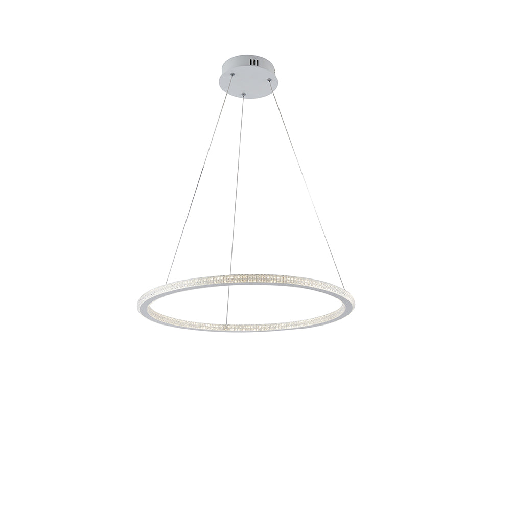 SOSPENSIONE LED BRYANT BIANCA 45W 5800LM 3000K 60X2X150CM - Luce Ambiente e Design