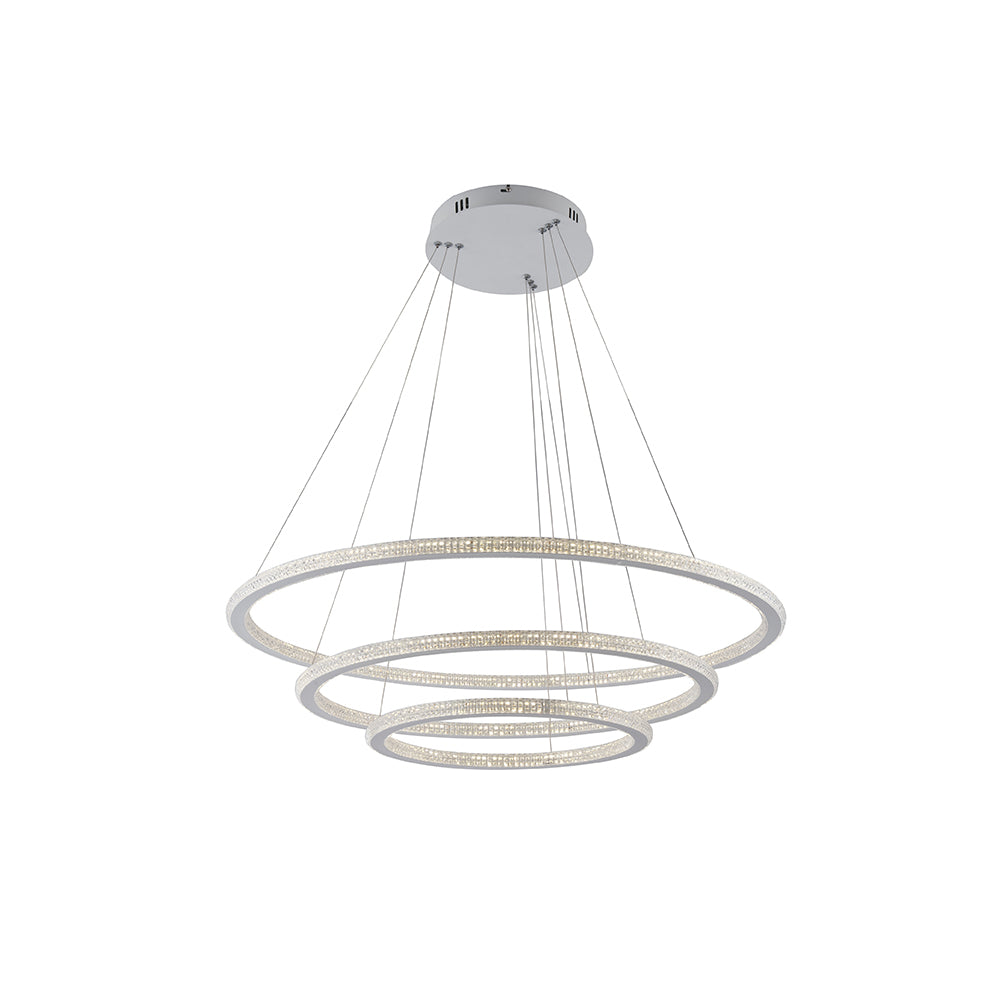 SOSPENSIONE LED BRYANT BIANCA 100W 11900LM 3000K 80X60X150CM - Luce Ambiente e Design