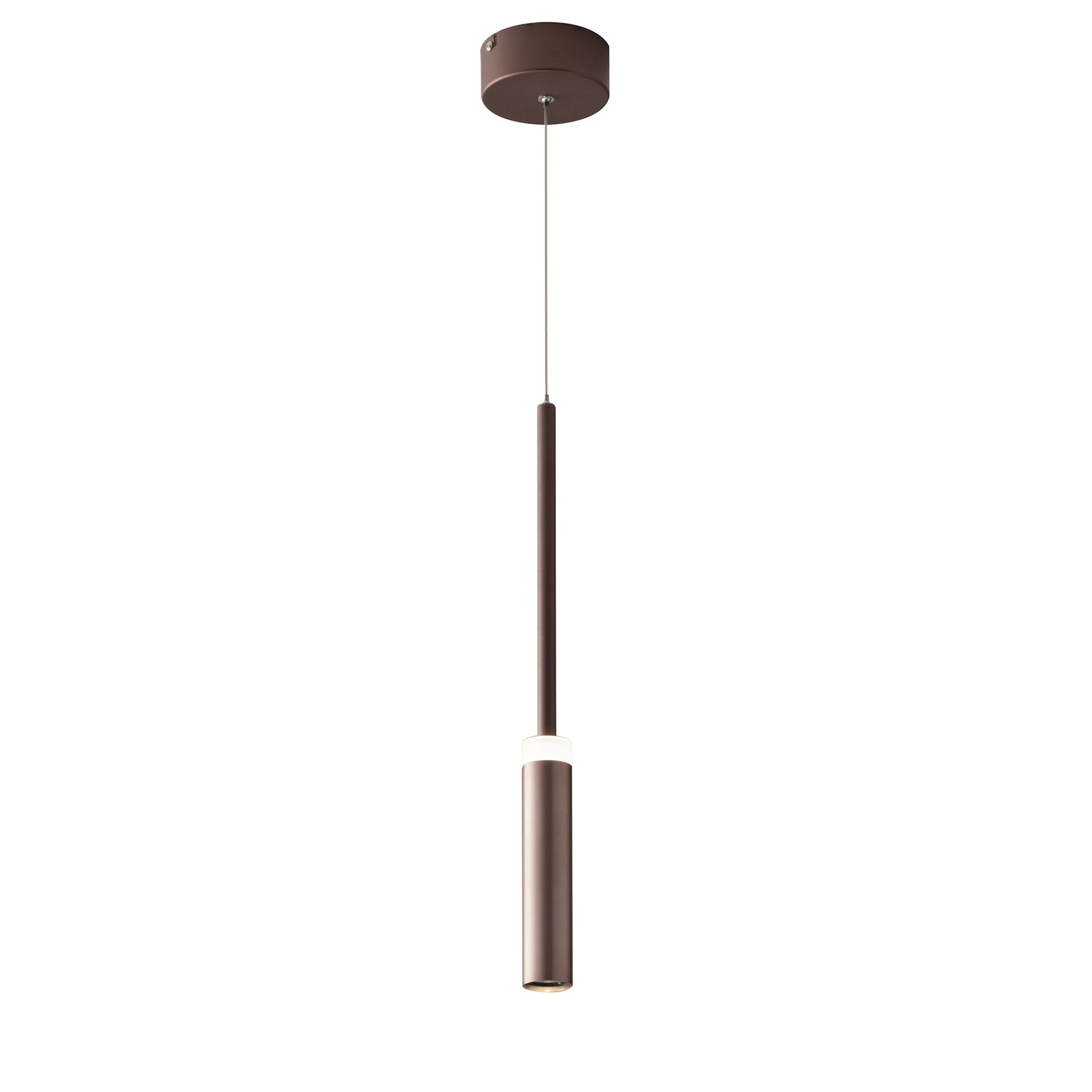 SOSPENSIONE LED CANDLE BRONZO 7W 720LM 4000K 140X4X50CM - Luce Ambiente e Design