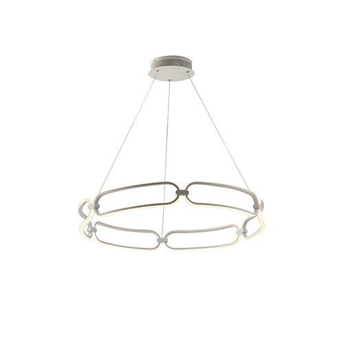 SOSPENSIONE LED INFINITY BIANCA 61,5W 5530LM 4000K 78X10X120CM - Luce Ambiente e Design