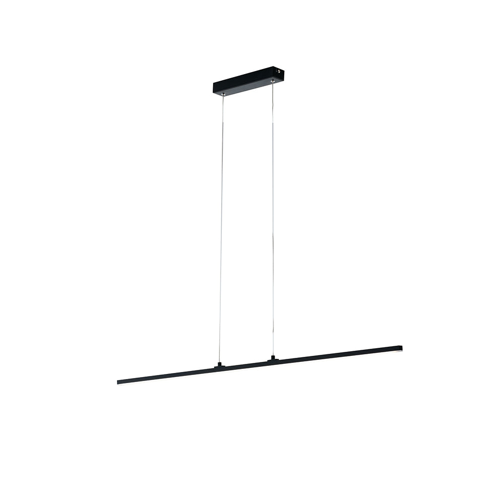 SOSPENSIONE LED SHANGHAI NERA 29W 3250LM 3000K 100X1,2X150CM - Luce Ambiente e Design