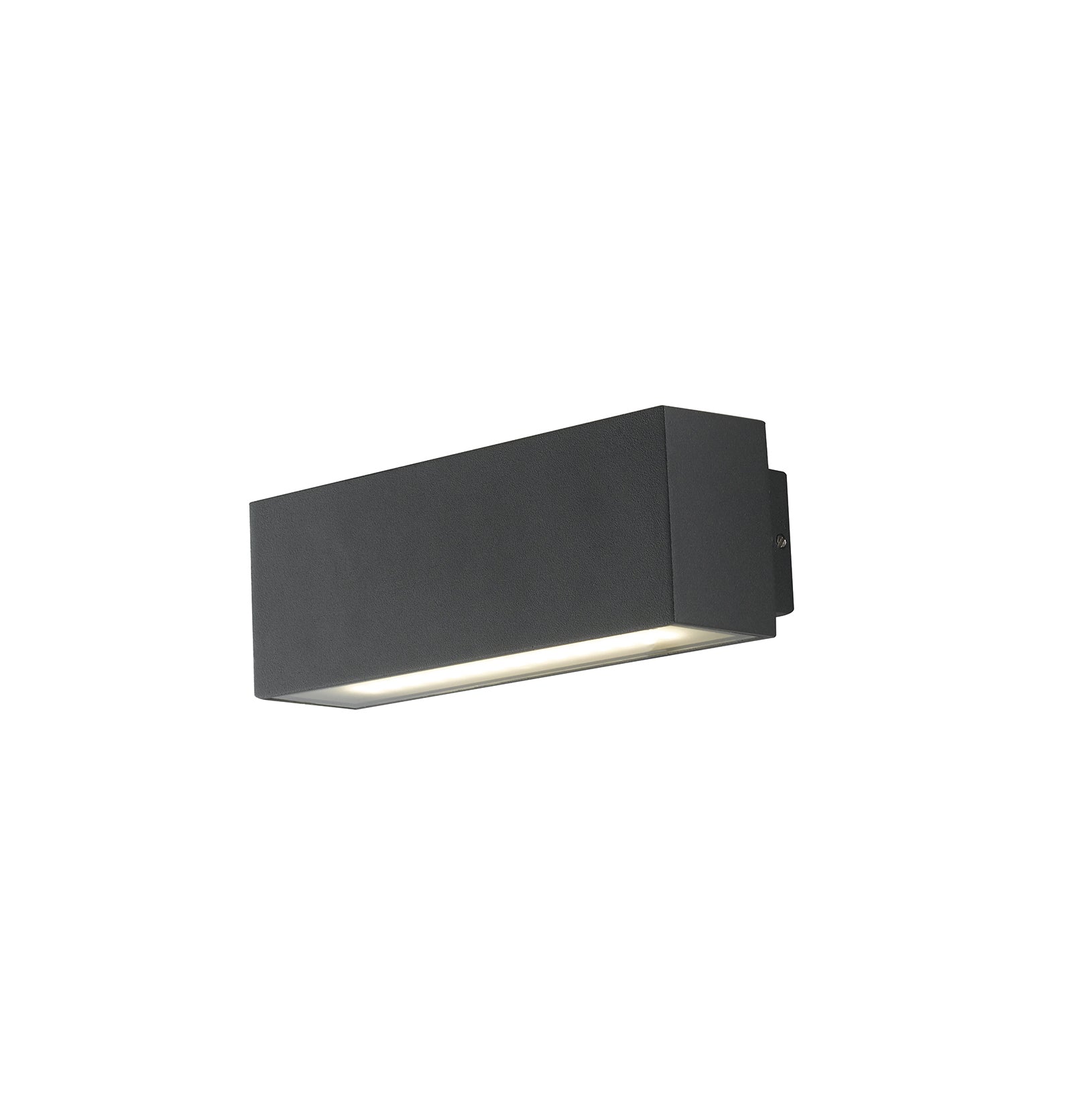 APPLIQUE LED AGERA NERA IN ALLUMINIO 2X3W 700LM 4000K IP54 6,5X9X6,5CM - Intec