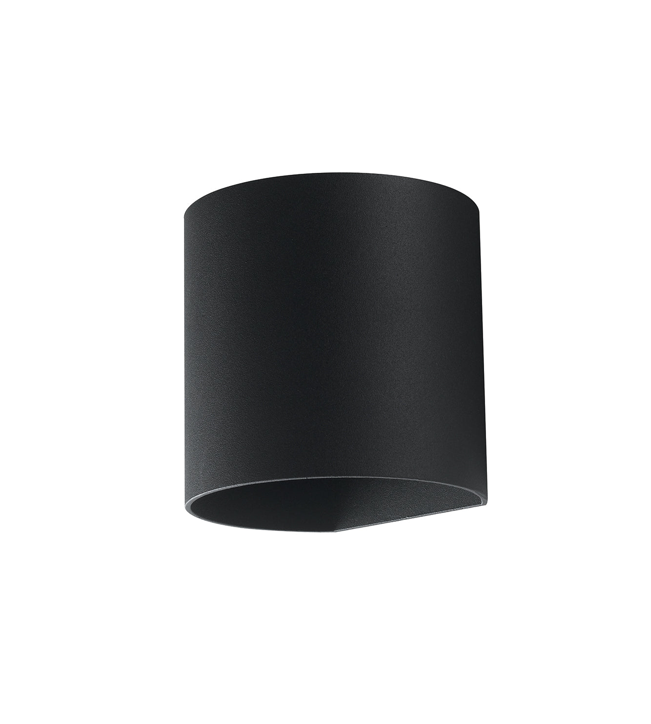 APPLIQUE LED GOLF NERA IN ALLUMINIO 2X3,5W 840LM CCT IP54 9,5X11X11CM - Intec