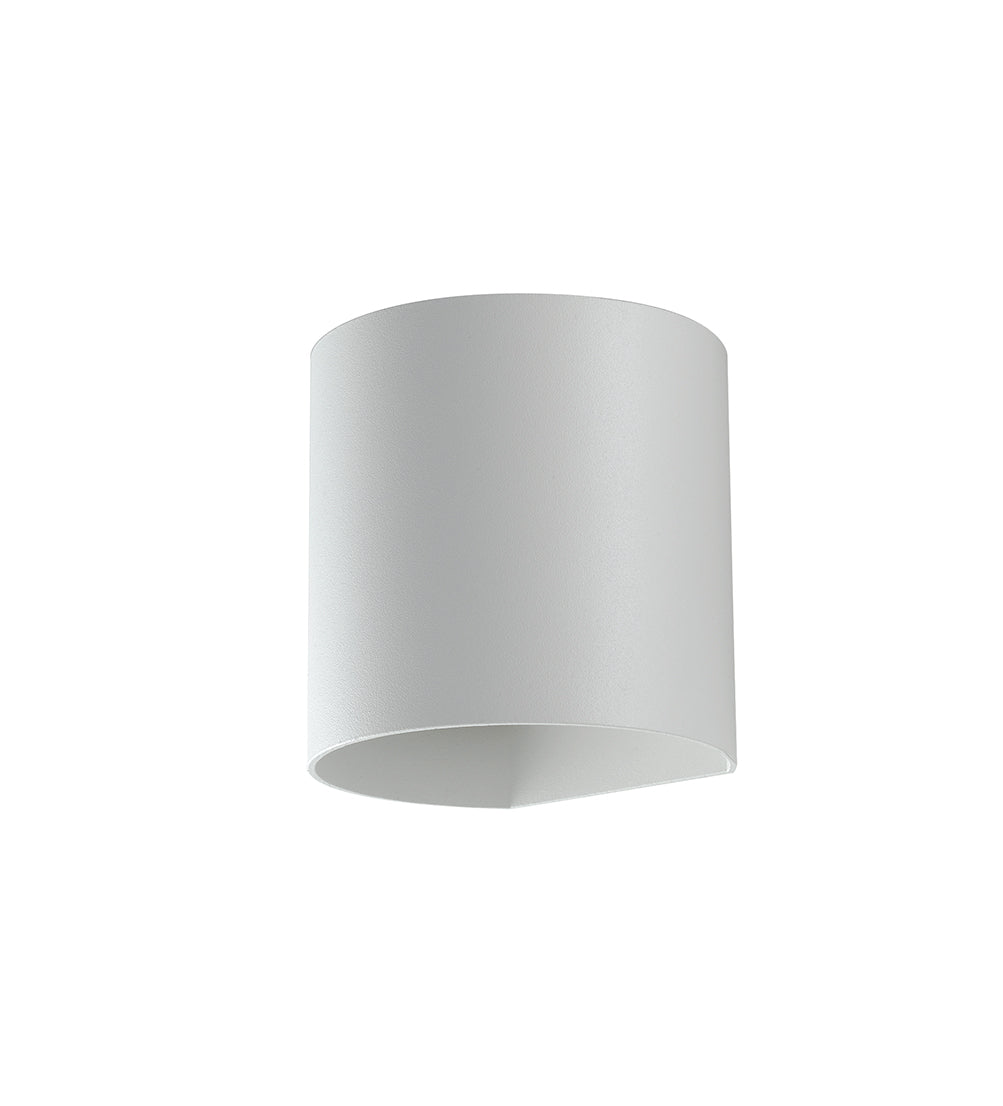 APPLIQUE LED GOLF BIANCA IN ALLUMINIO 2X3,5W 840LM CCT IP54 9,5X11X11CM - Intec