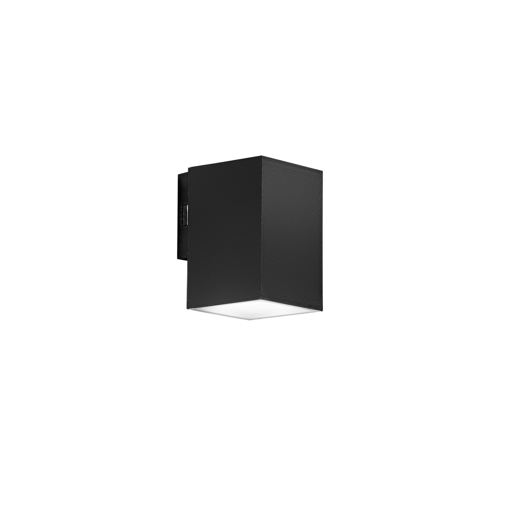 APPLIQUE LED POLO IN POLICARBONATO NERO 8W 800LM CCT IP65 11,6X7,8X9, 9CM - Intec