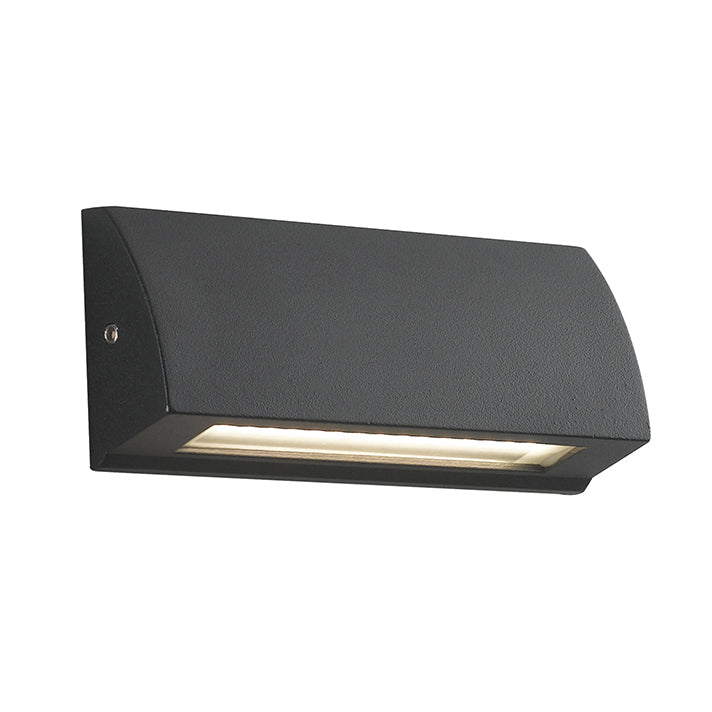APPLIQUE LED SEGNAPASSI SHELBY ANTRACITE IN ALLUMINIO 4W 445LM CCT IP54 5,5X13X3,2CM - Intec